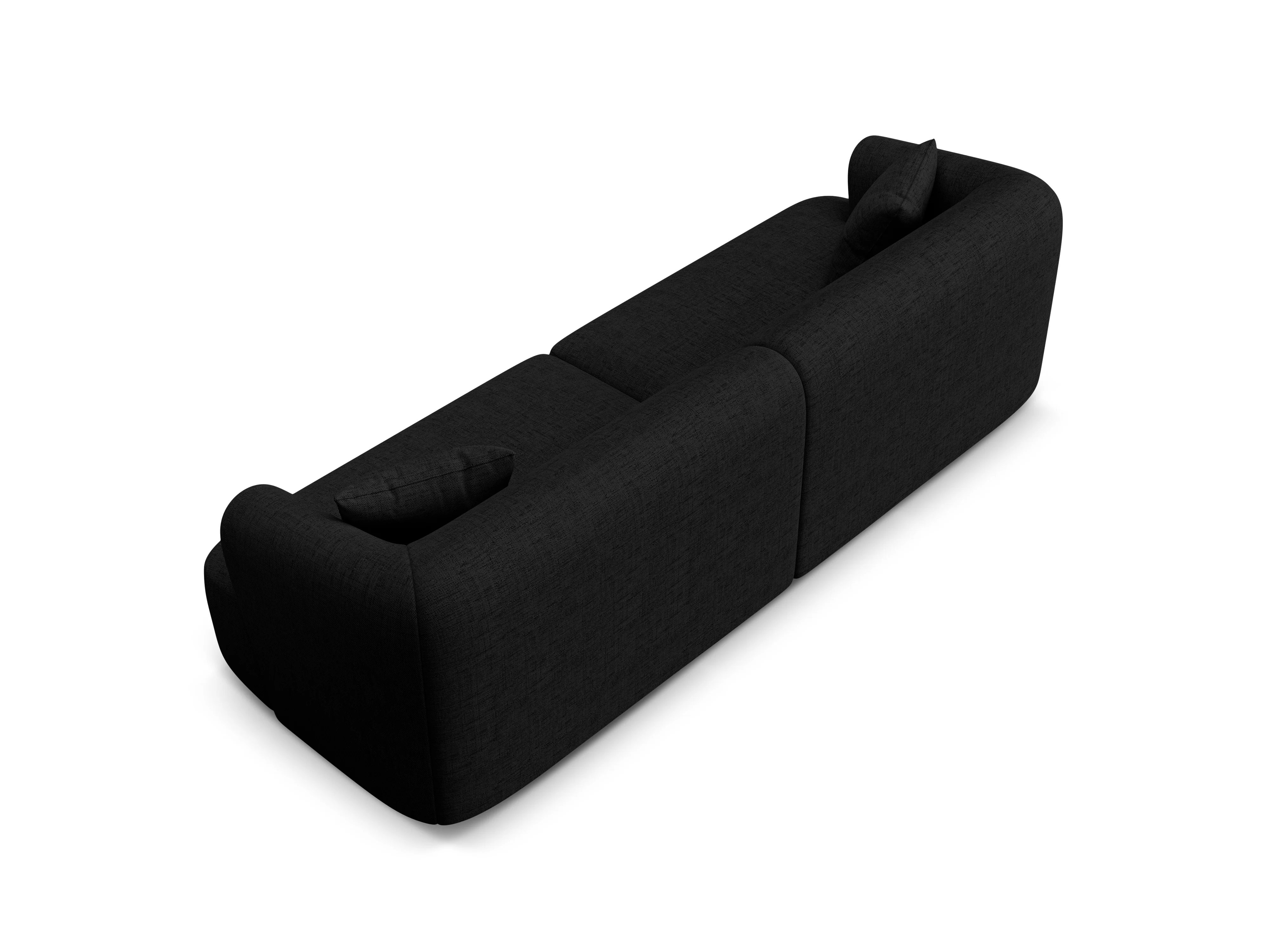 Sofa 4-osobowa CAMPI czarny szenil - Image 5