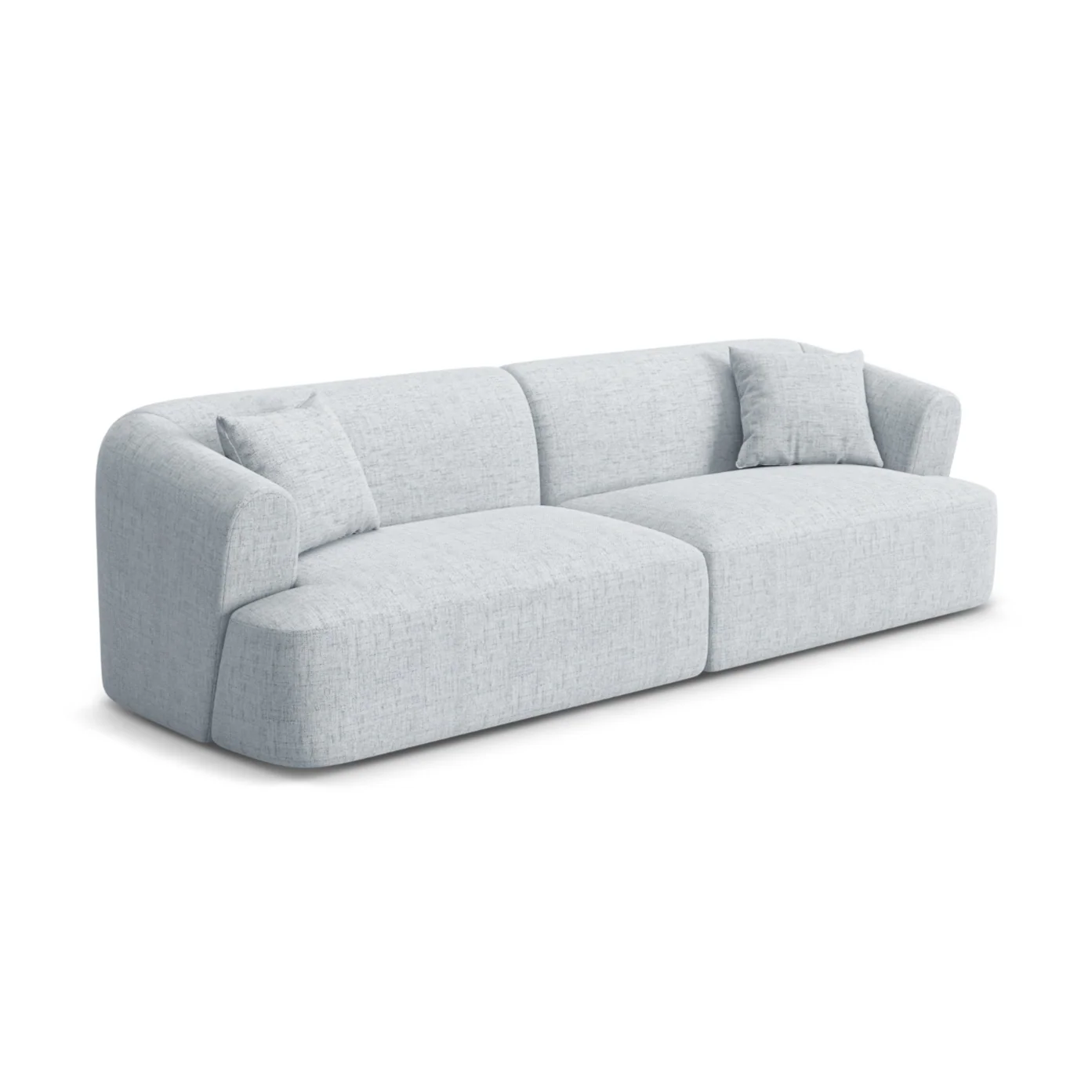 Sofa 4-osobowa CAMPI jasnoszary szenil