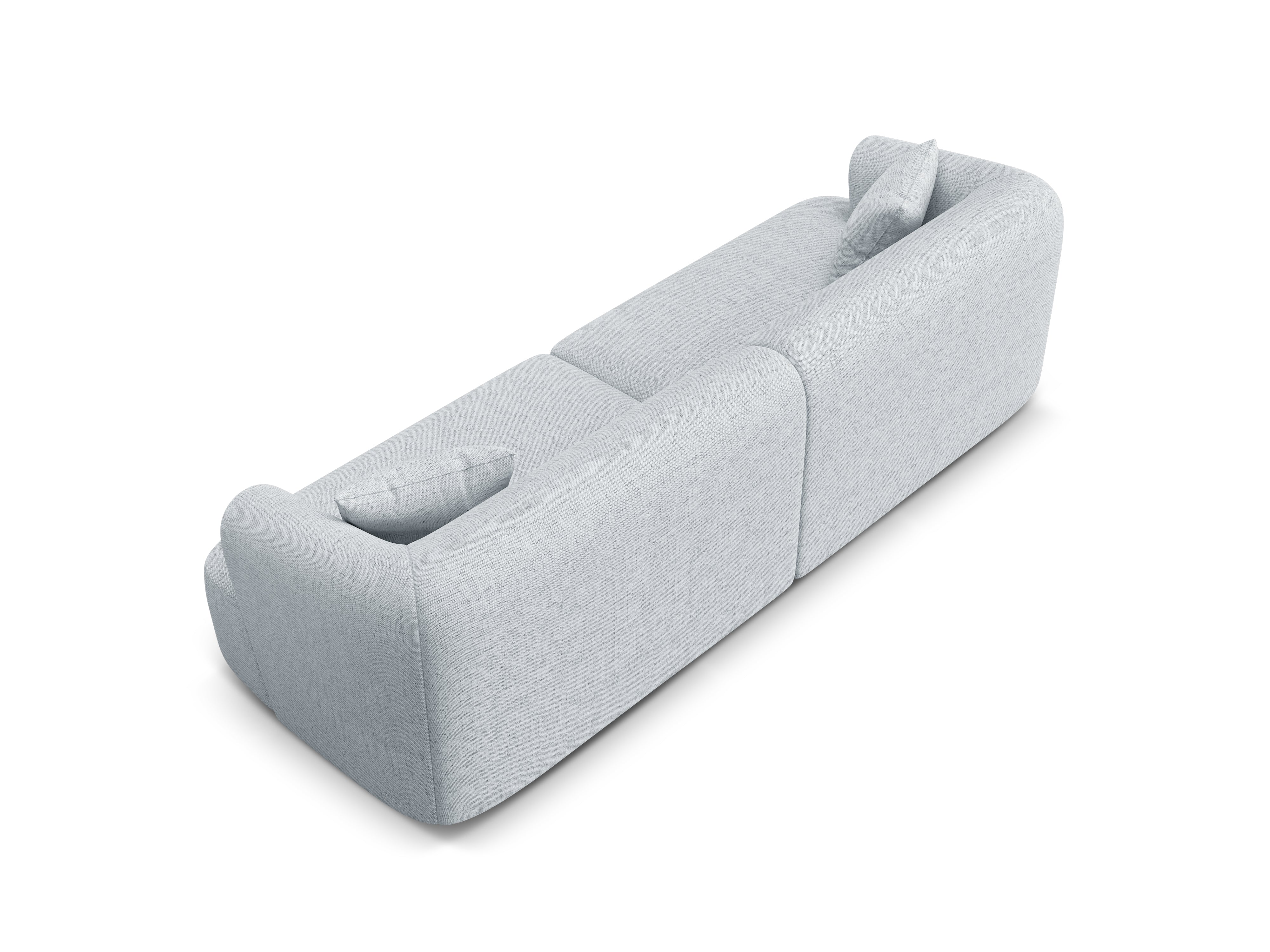 Sofa 4-osobowa CAMPI jasnoszary szenil - Image 5