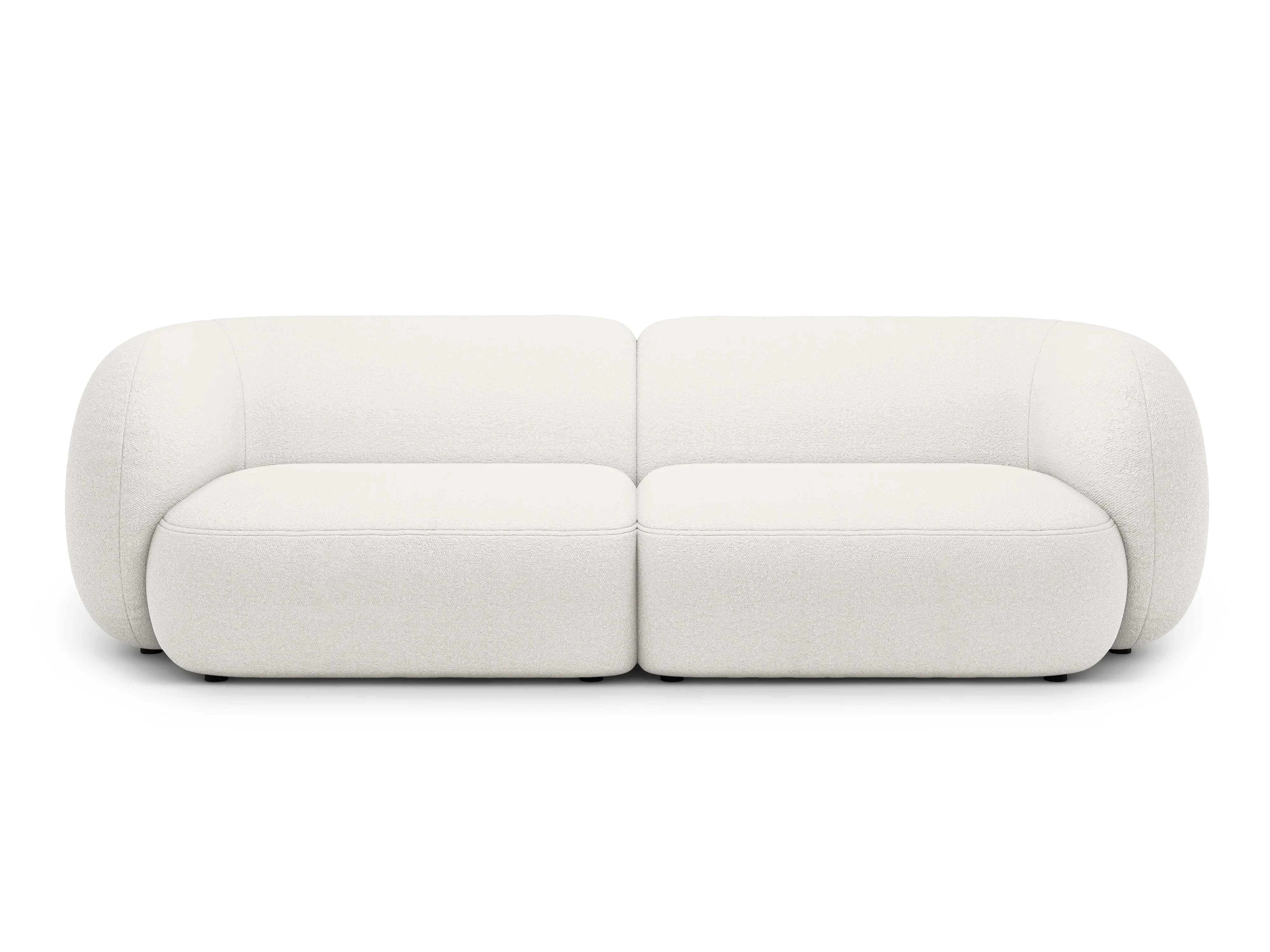 Sofa 4-osobowa KATE biały boucle