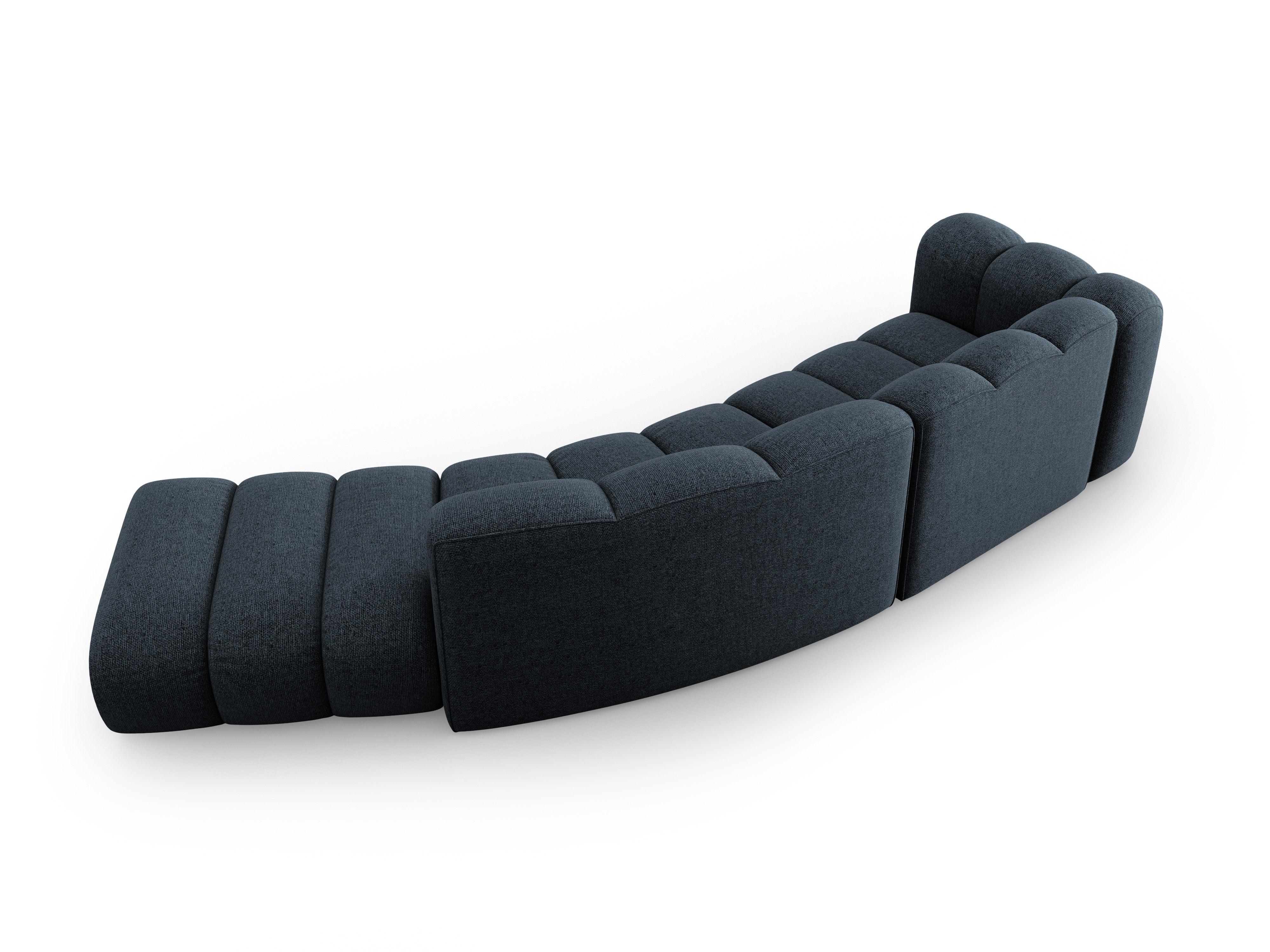 Sofa 5-osobowa prawostronna LUPINE granatowy szenil - Image 4