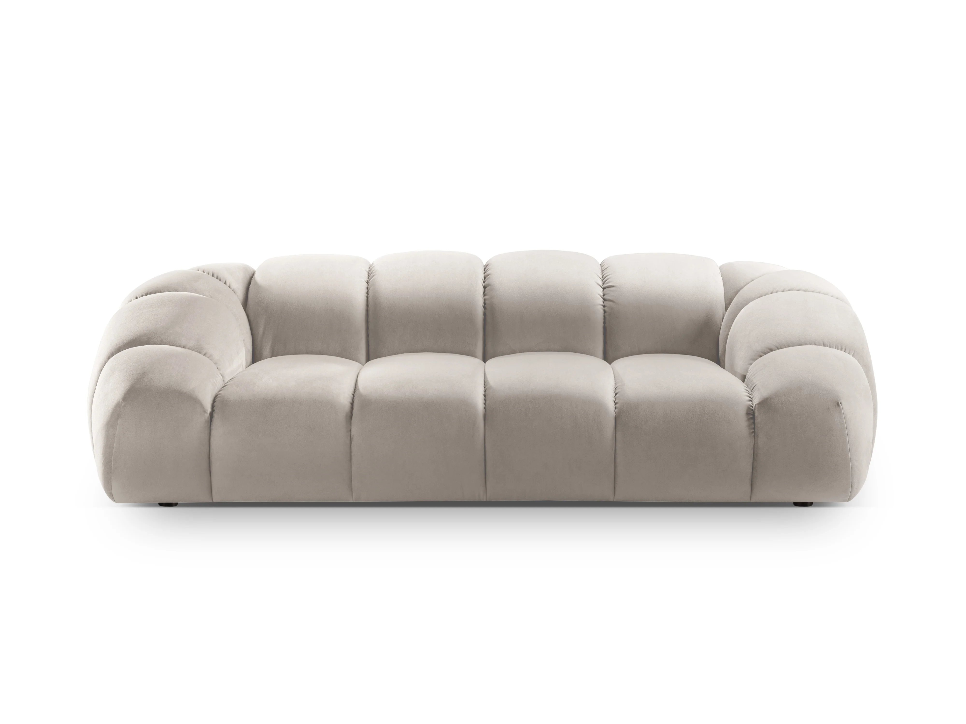 Sofa aksamitna 2,5-osobowa DIANA beżowy - Image 3