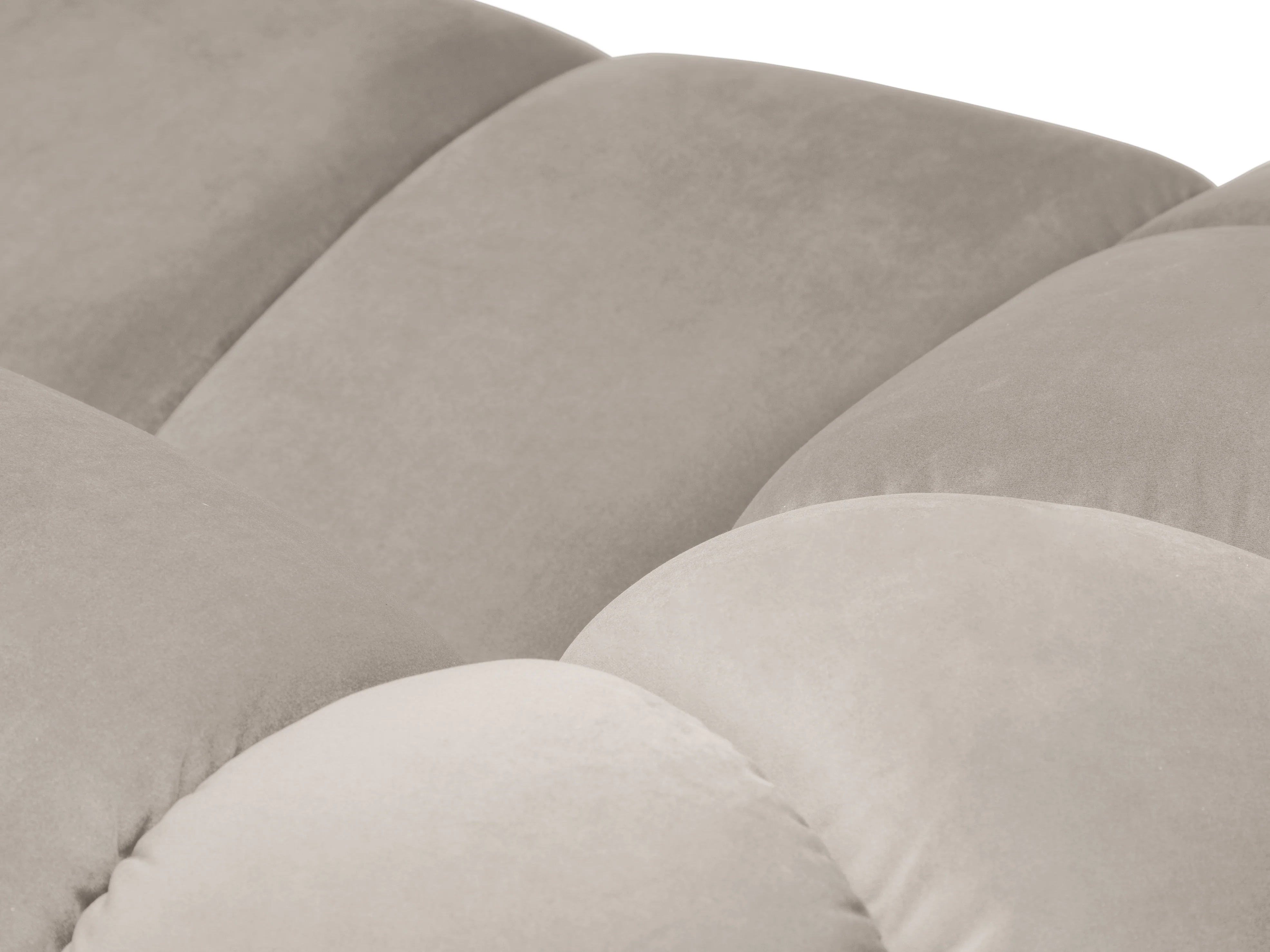 Sofa aksamitna 2,5-osobowa DIANA beżowy - Image 5