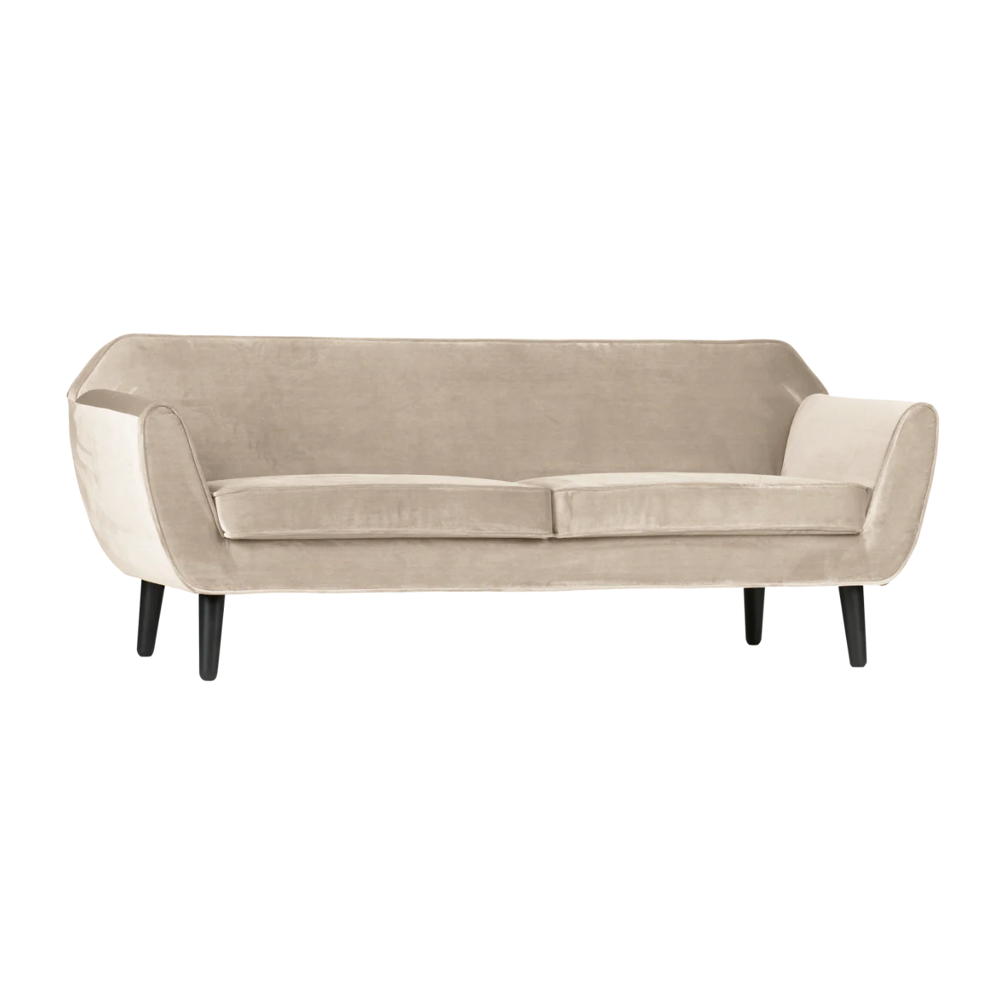 Sofa aksamitna 2,5-osobowa ROCCO złamany biały