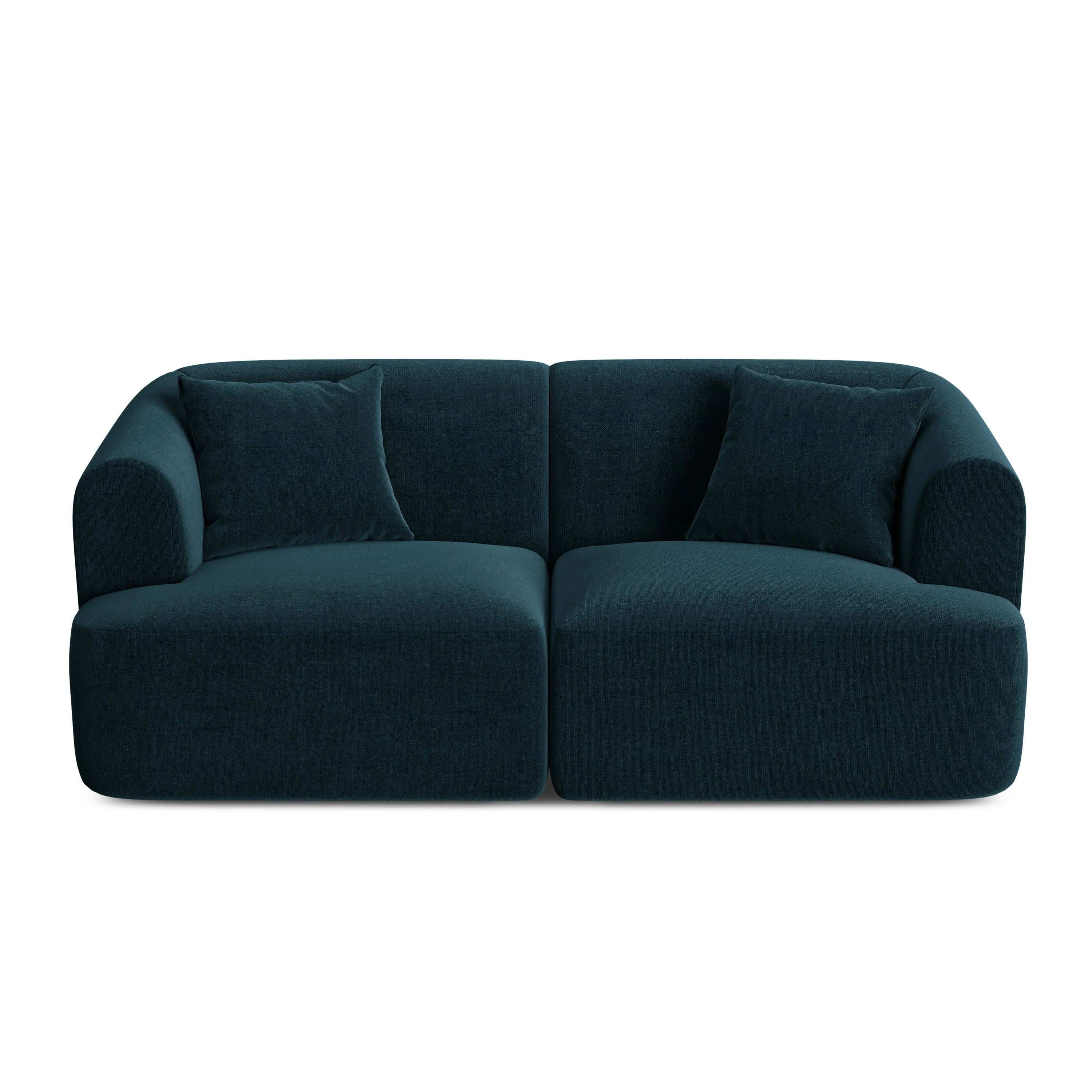 Sofa aksamitna 2-osobowa CAMPI petrol - Image 3