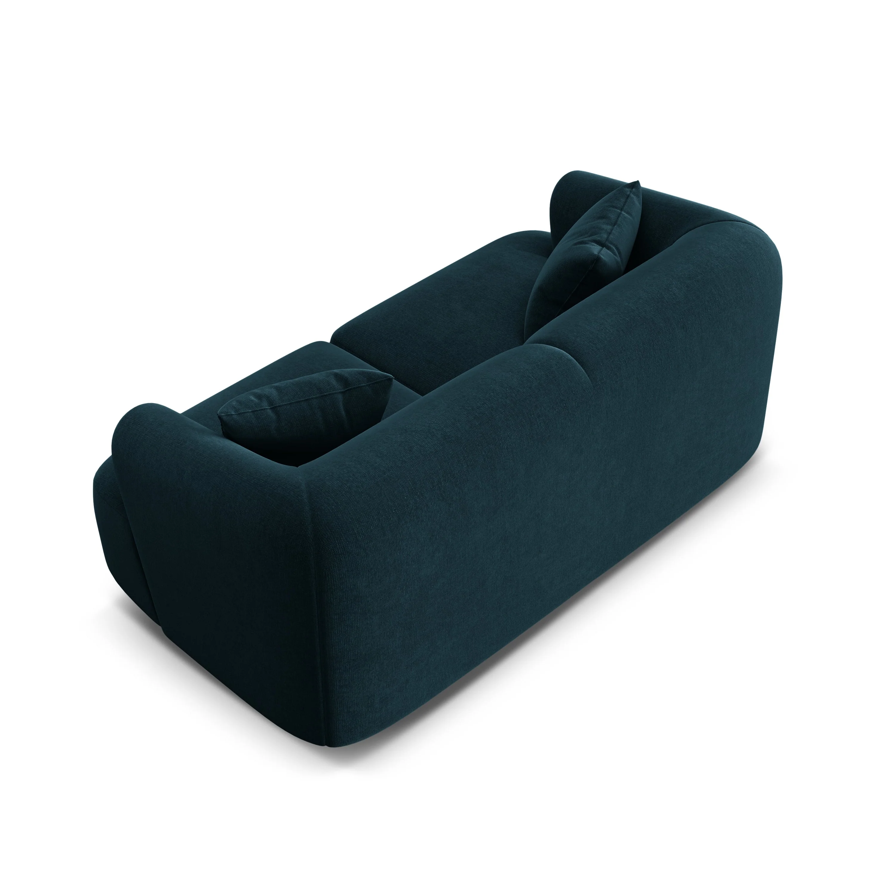 Sofa aksamitna 2-osobowa CAMPI petrol - Image 5