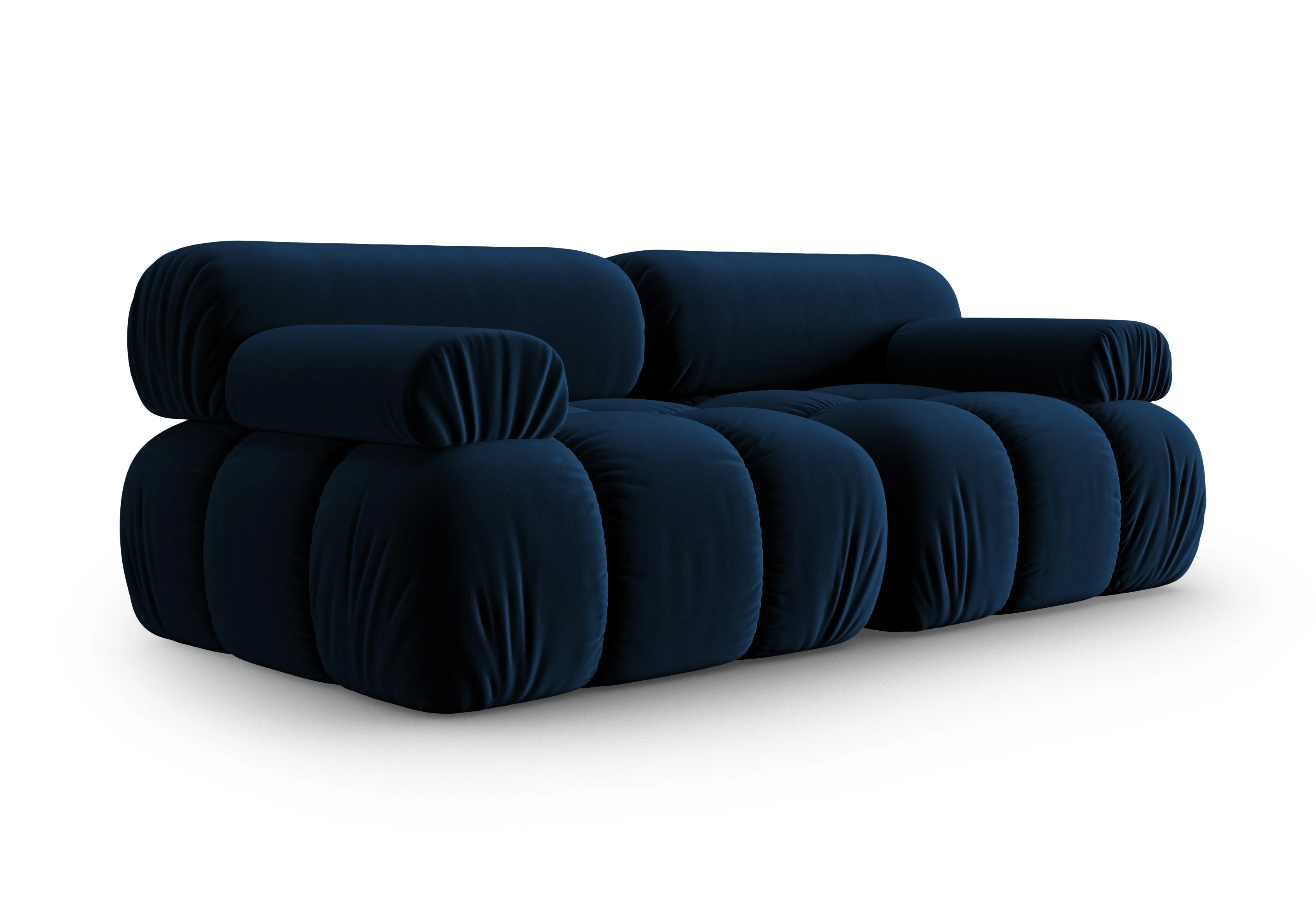 Sofa aksamitna 2-osobowa CORTINA królewski niebieski - Image 2