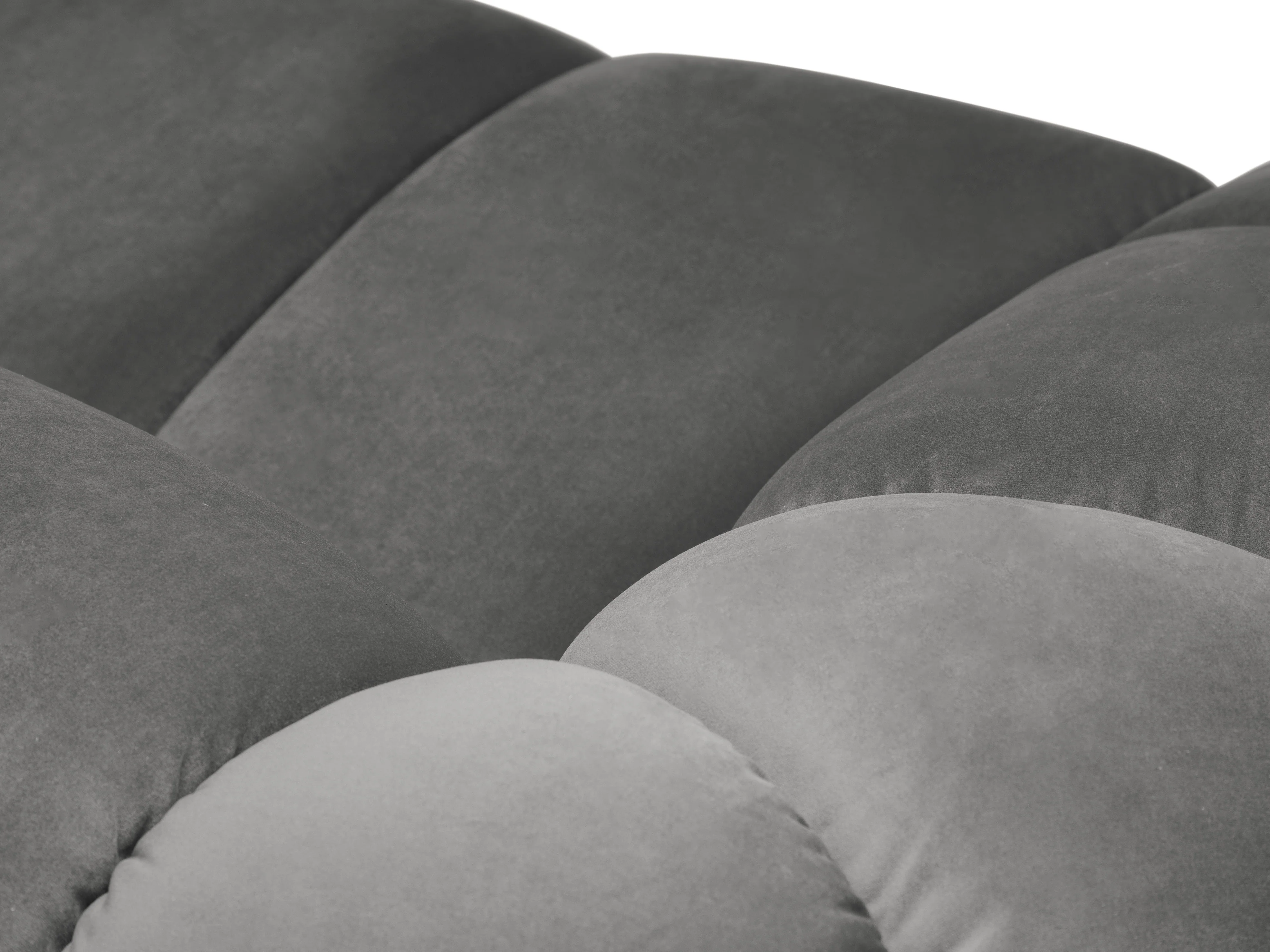 Sofa aksamitna 2-osobowa DIANA szary - Image 5