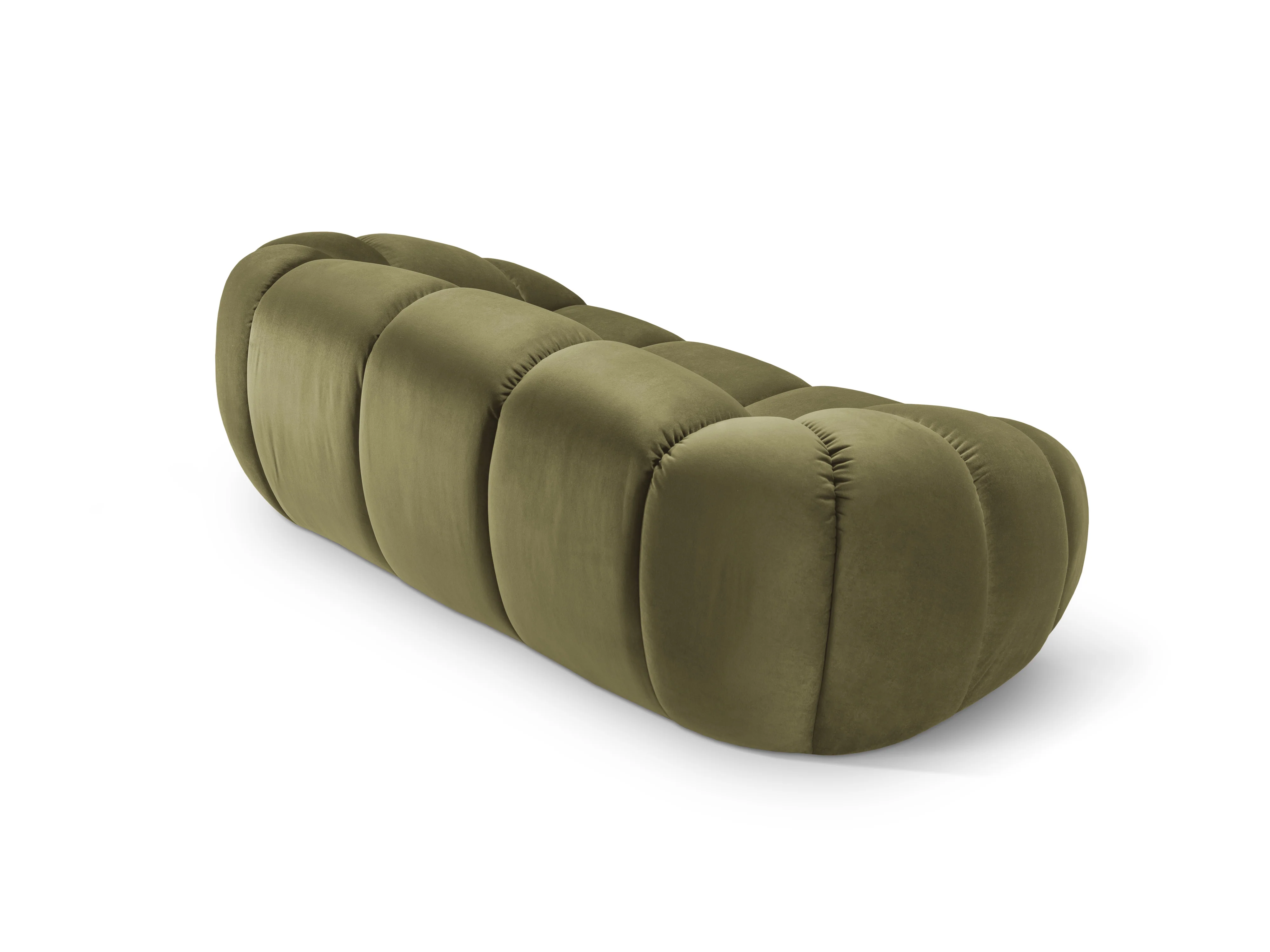 Sofa aksamitna 2-osobowa DIANA zielony - Image 4