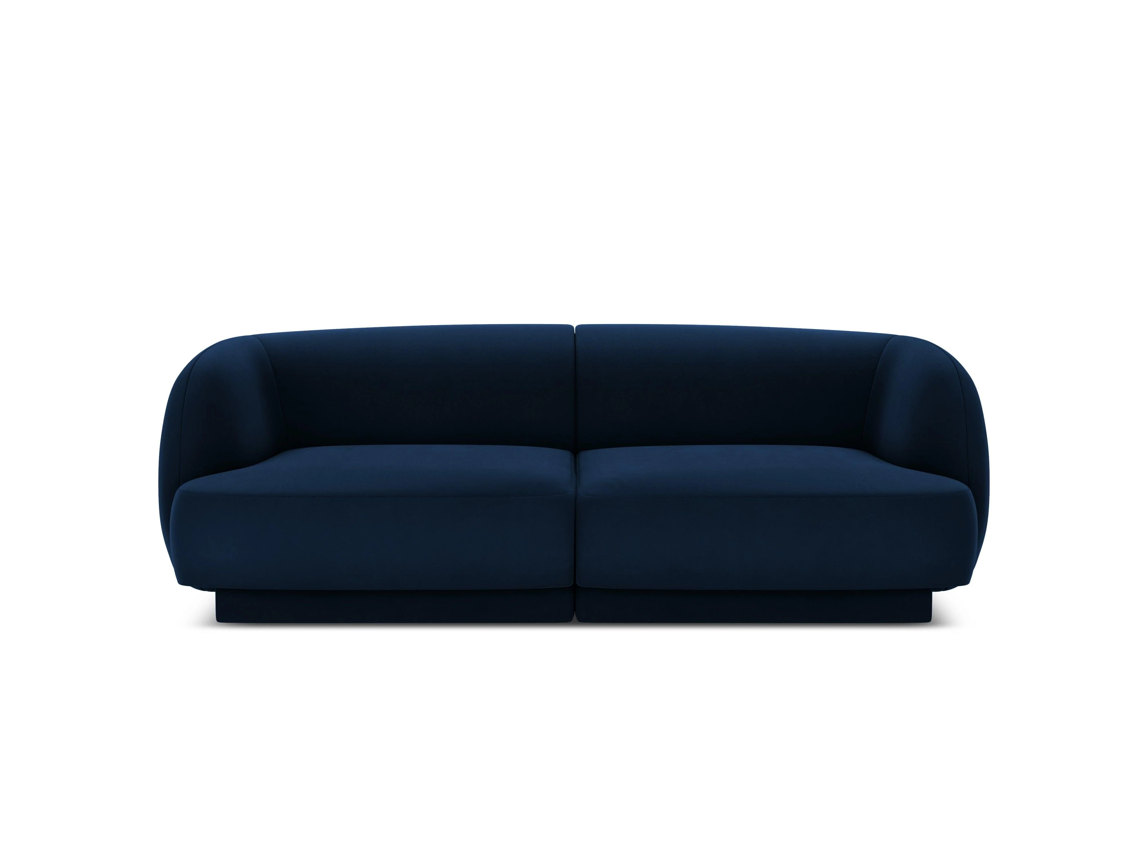 Sofa aksamitna 2-osobowa MILEY granat królewski - Image 3