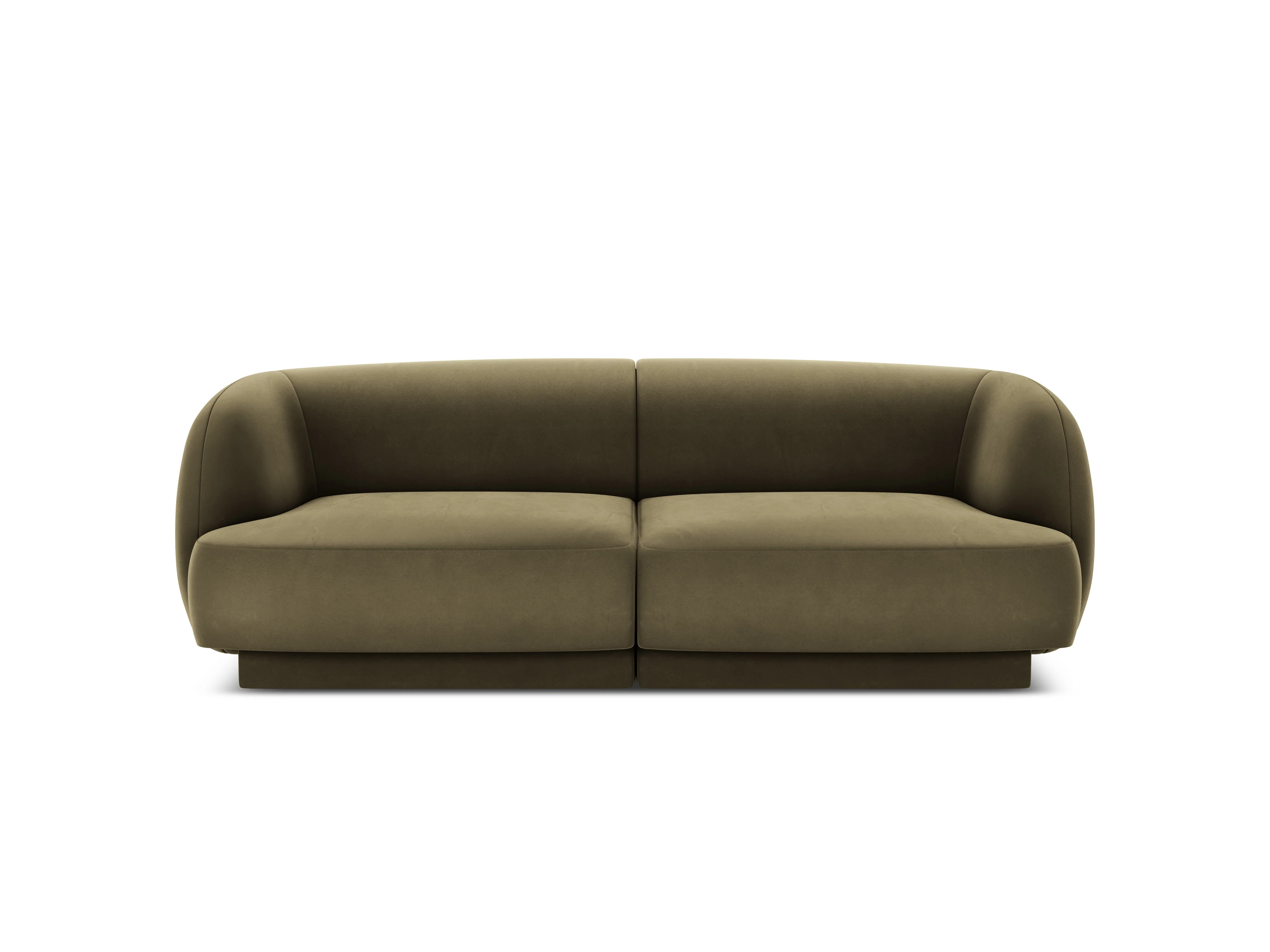 Sofa aksamitna 2-osobowa MILEY zielony - Image 3