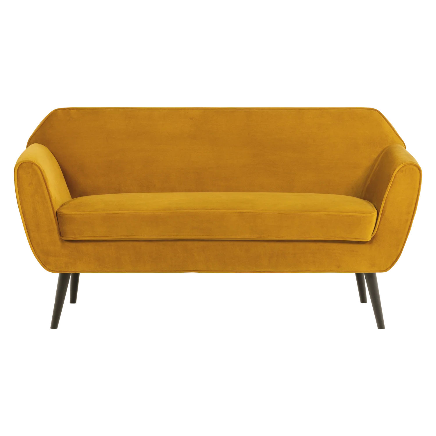 Sofa aksamitna 2-osobowa ROCCO musztardowy - Image 3