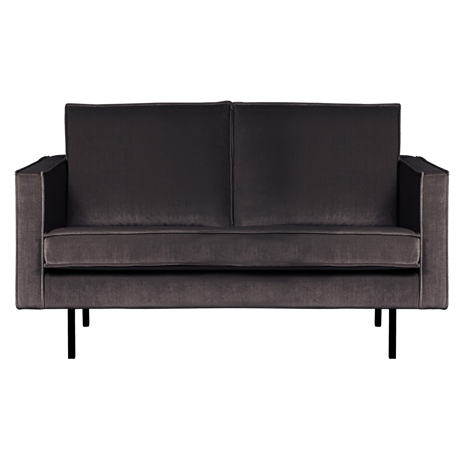 Sofa aksamitna 2-osobowa RODEO antracytowy - Image 3