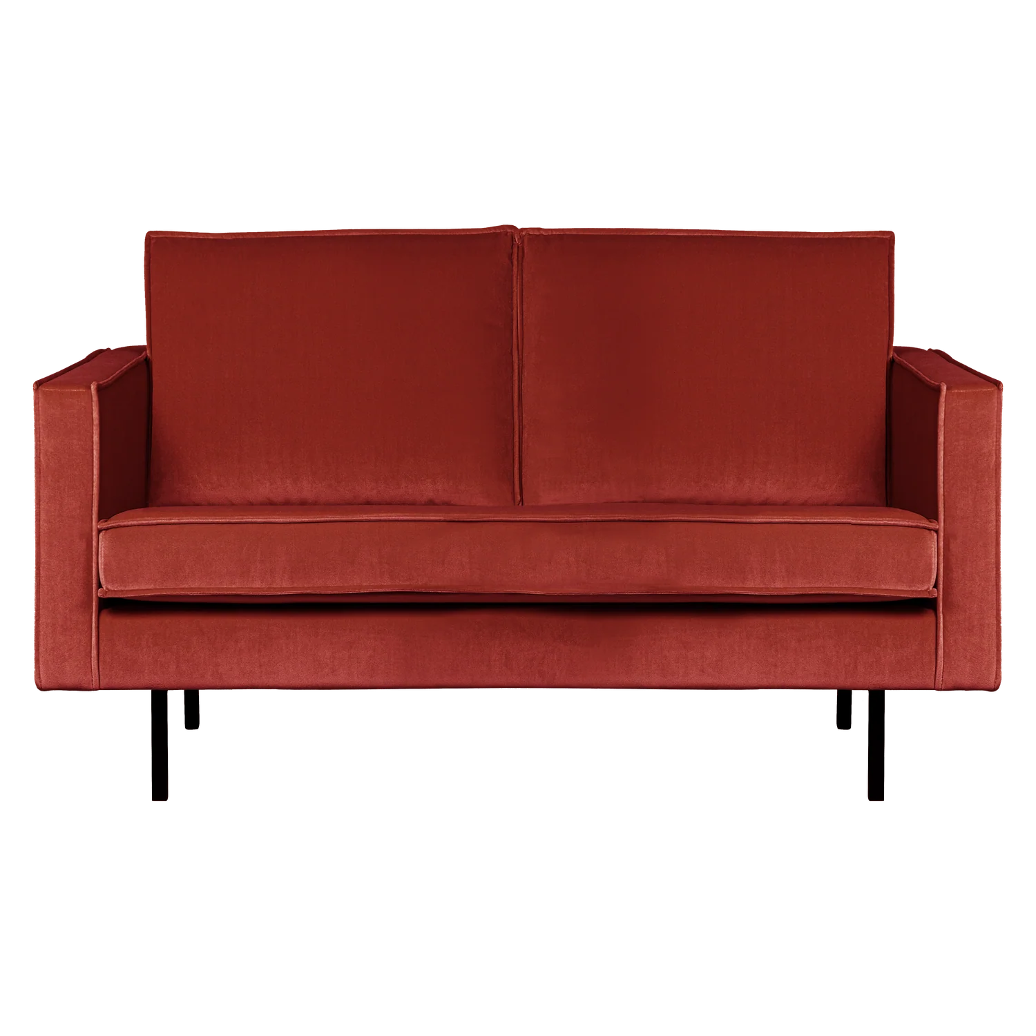 Sofa aksamitna 2-osobowa RODEO kasztanowy - Image 3