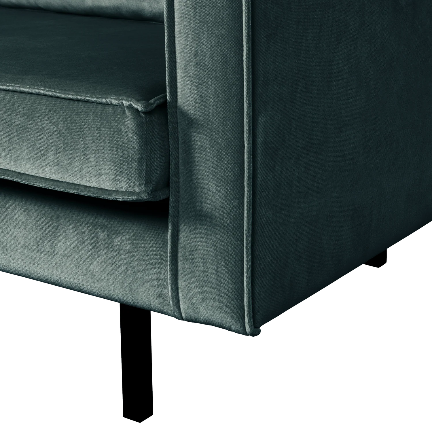 Sofa aksamitna 2-osobowa RODEO morski - Image 2