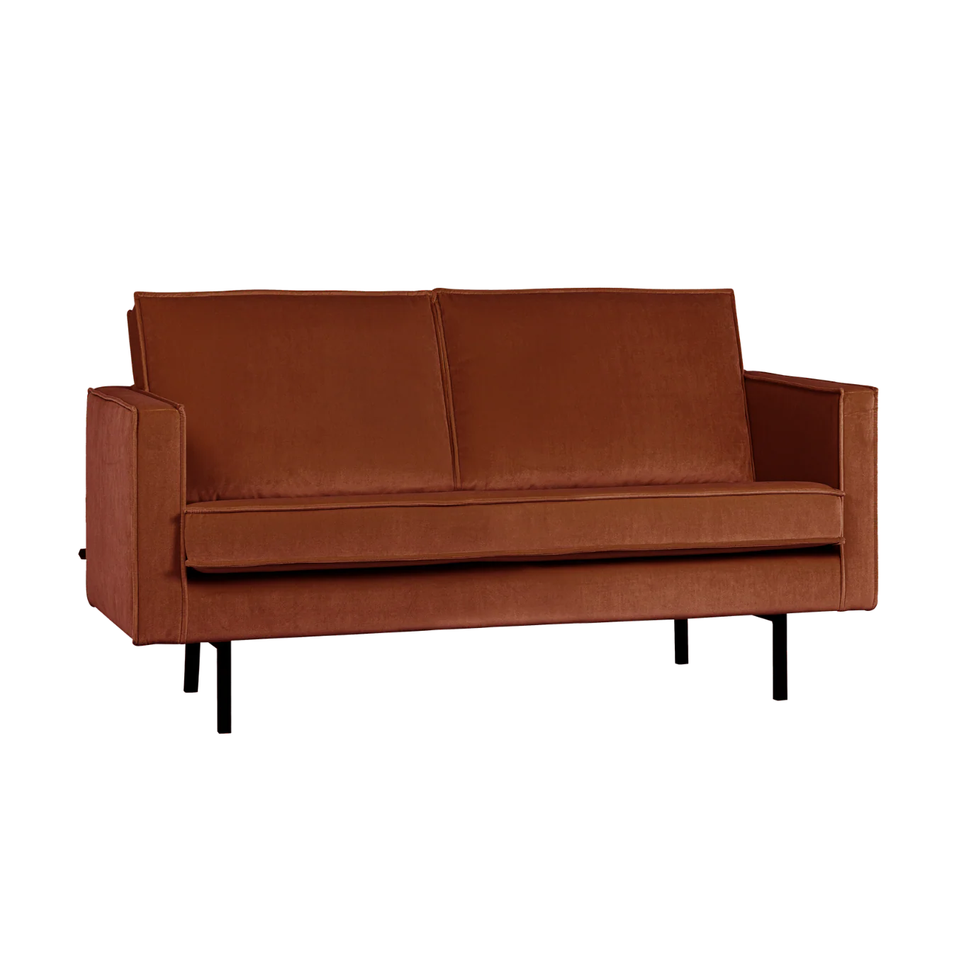 Sofa aksamitna 2-osobowa RODEO rdzawy