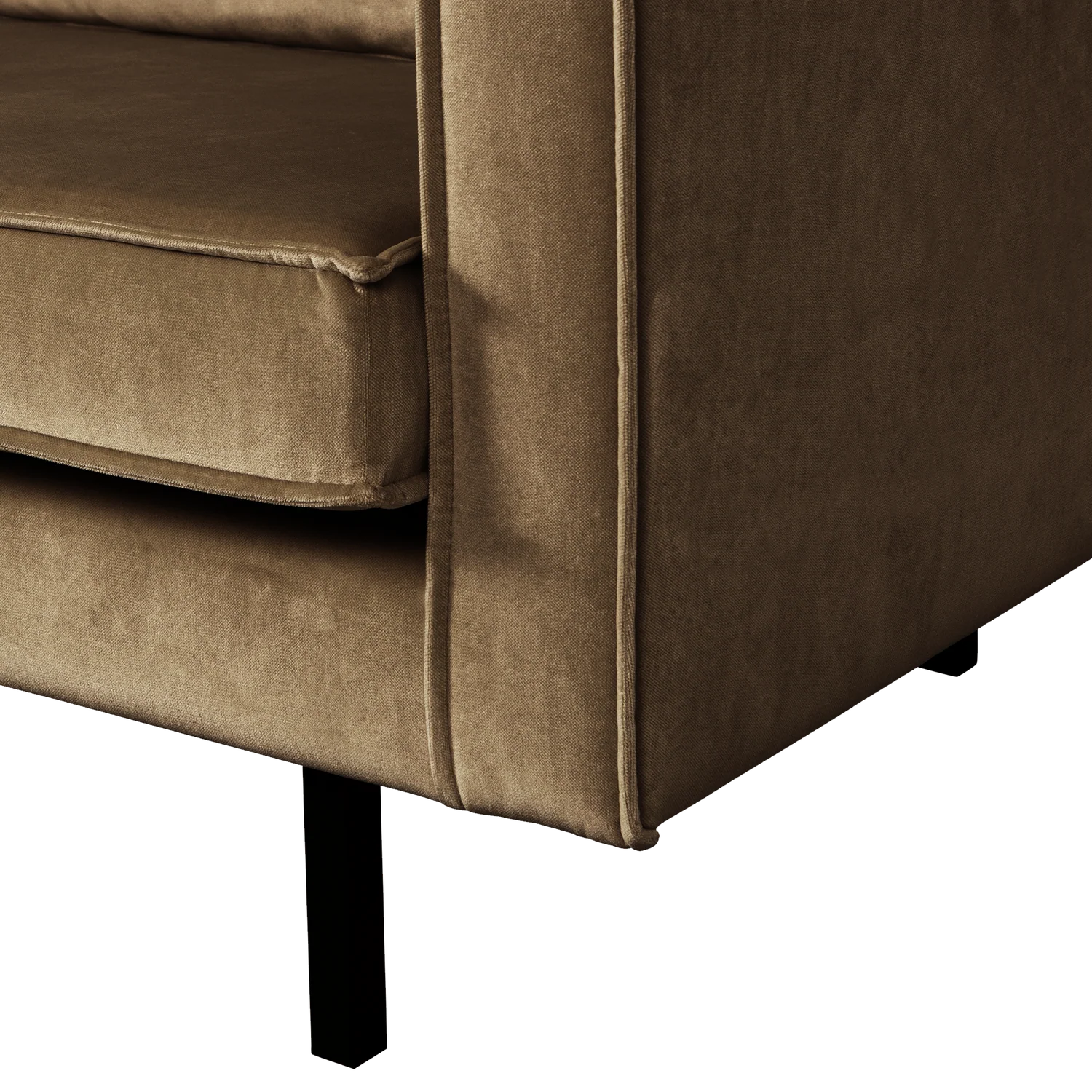 Sofa aksamitna 2-osobowa RODEO taupe - Image 2