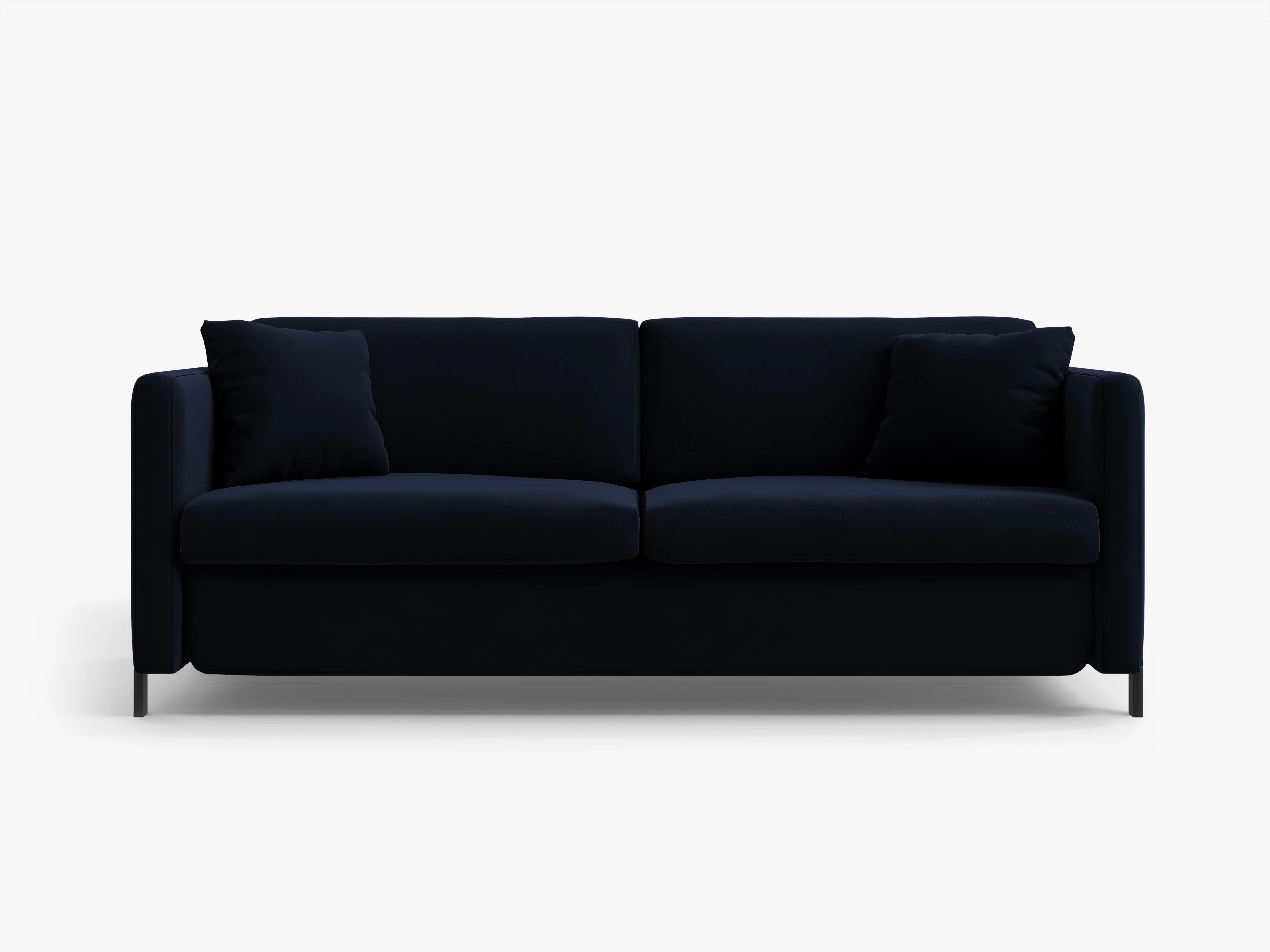 Sofa aksamitna 2-osobowa z funkcją spania GLORIA granat królewski - Image 3