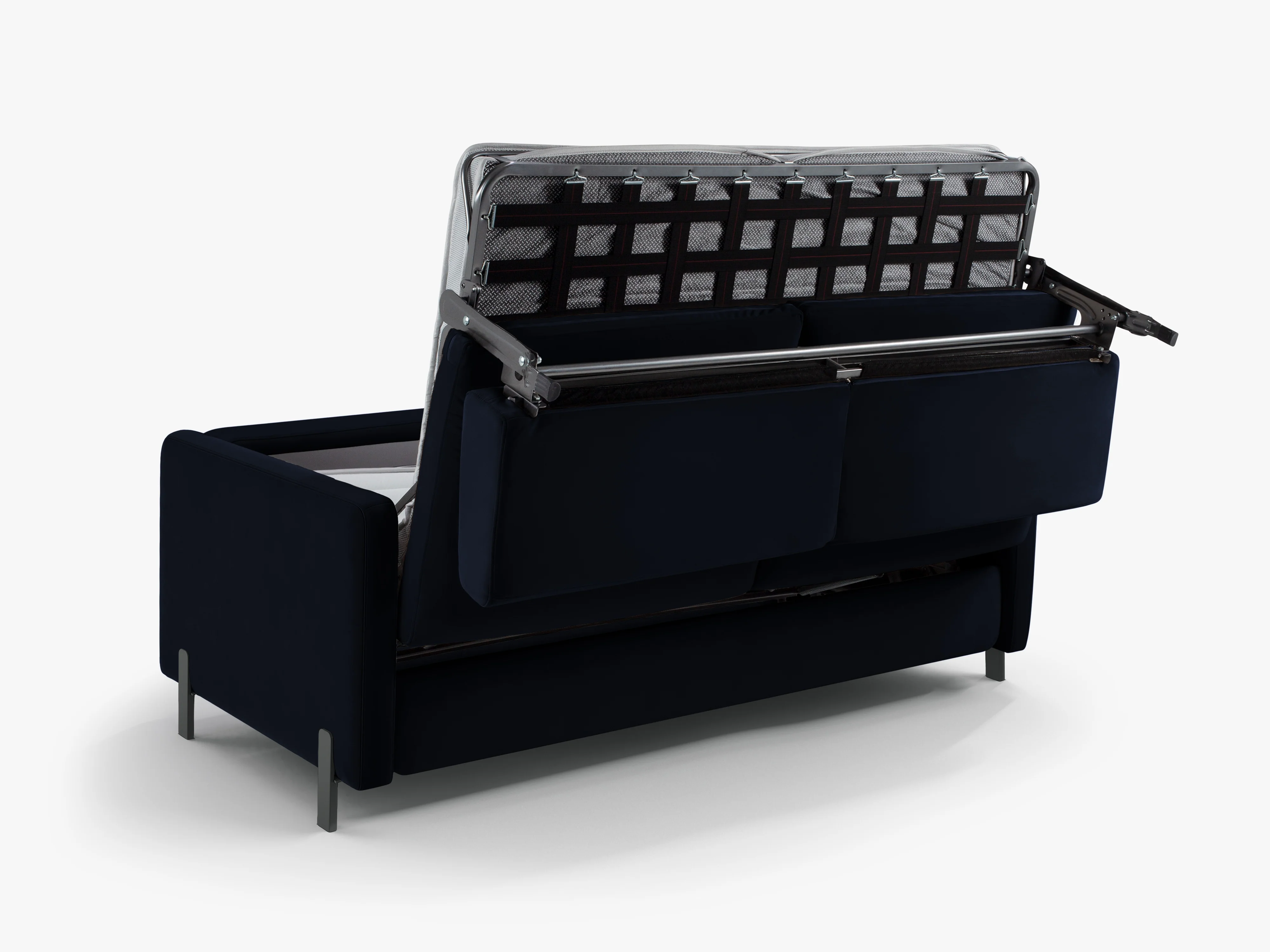 Sofa aksamitna 2-osobowa z funkcją spania GLORIA granat królewski - Image 6