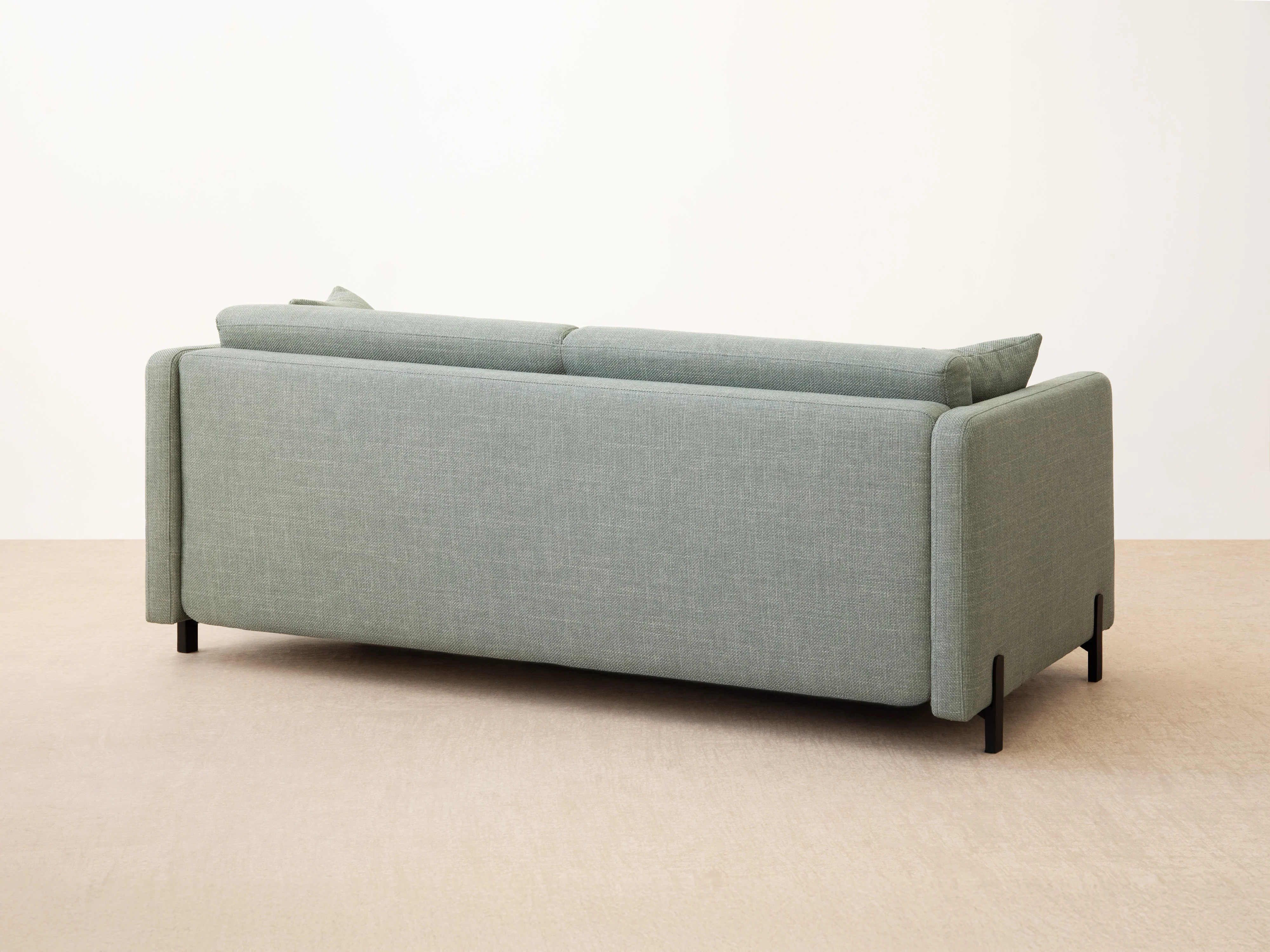 Sofa aksamitna 2-osobowa z funkcją spania GLORIA beżowy - Image 11