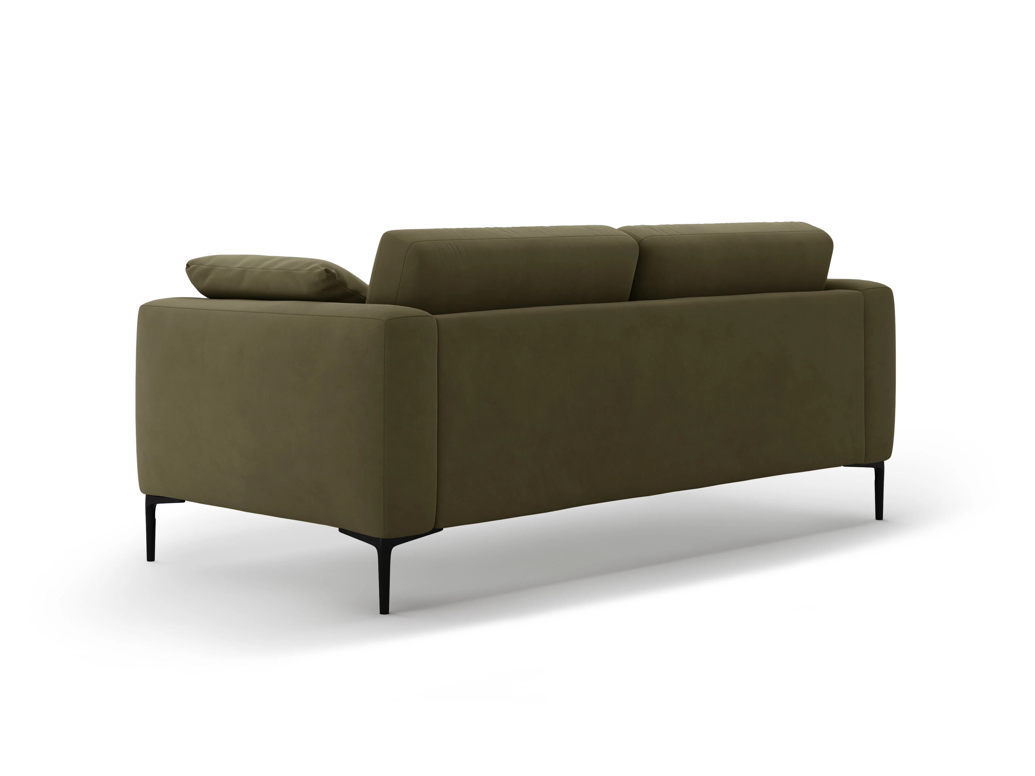 Sofa aksamitna 3-osobowa BEMY zielony - Image 5