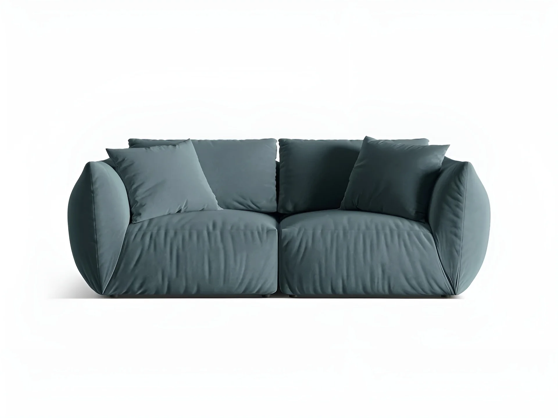 Sofa aksamitna 3-osobowa CHRIS jasnoniebieski - Image 3