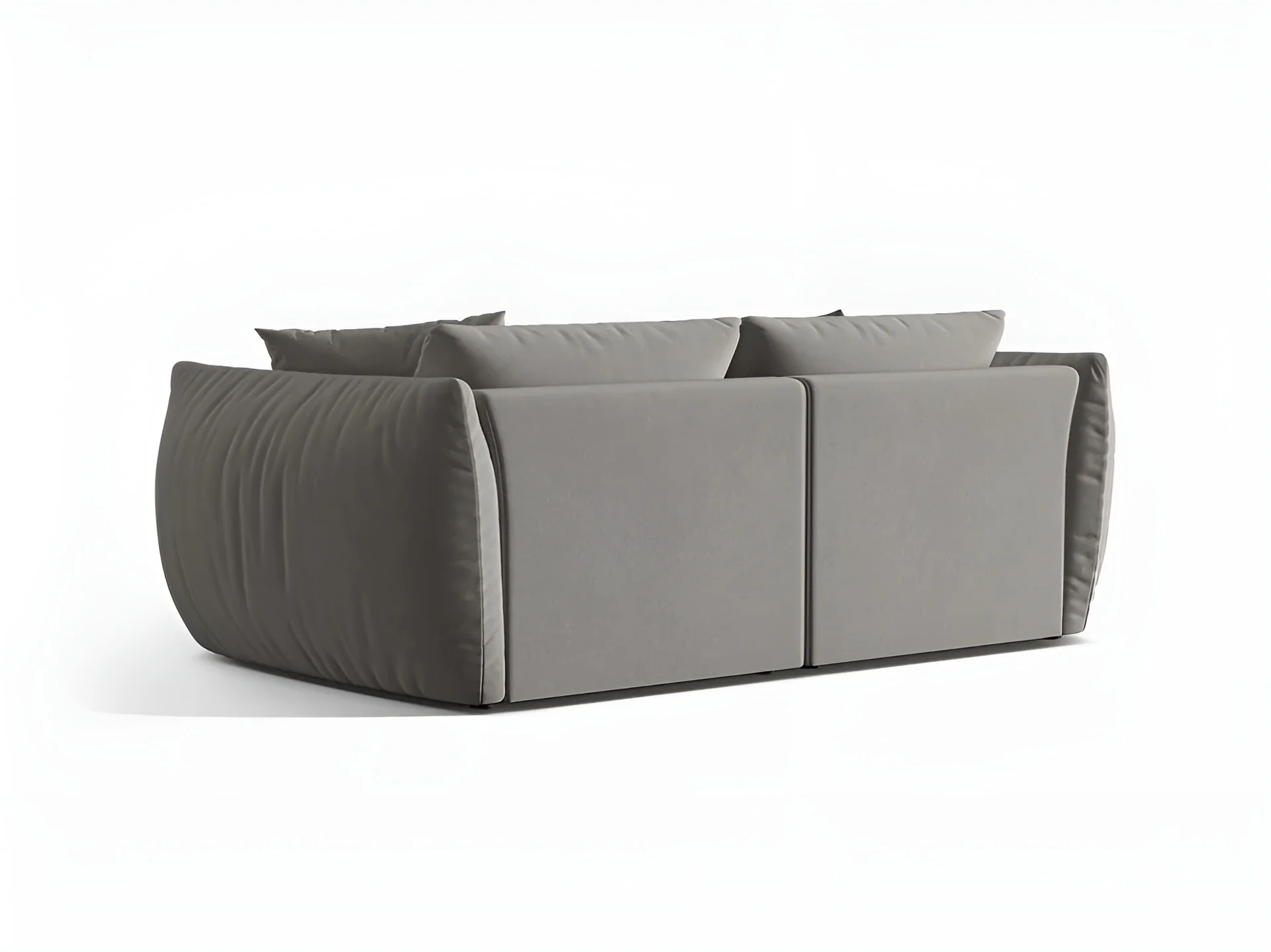 Sofa aksamitna 3-osobowa CHRIS szary - Image 4
