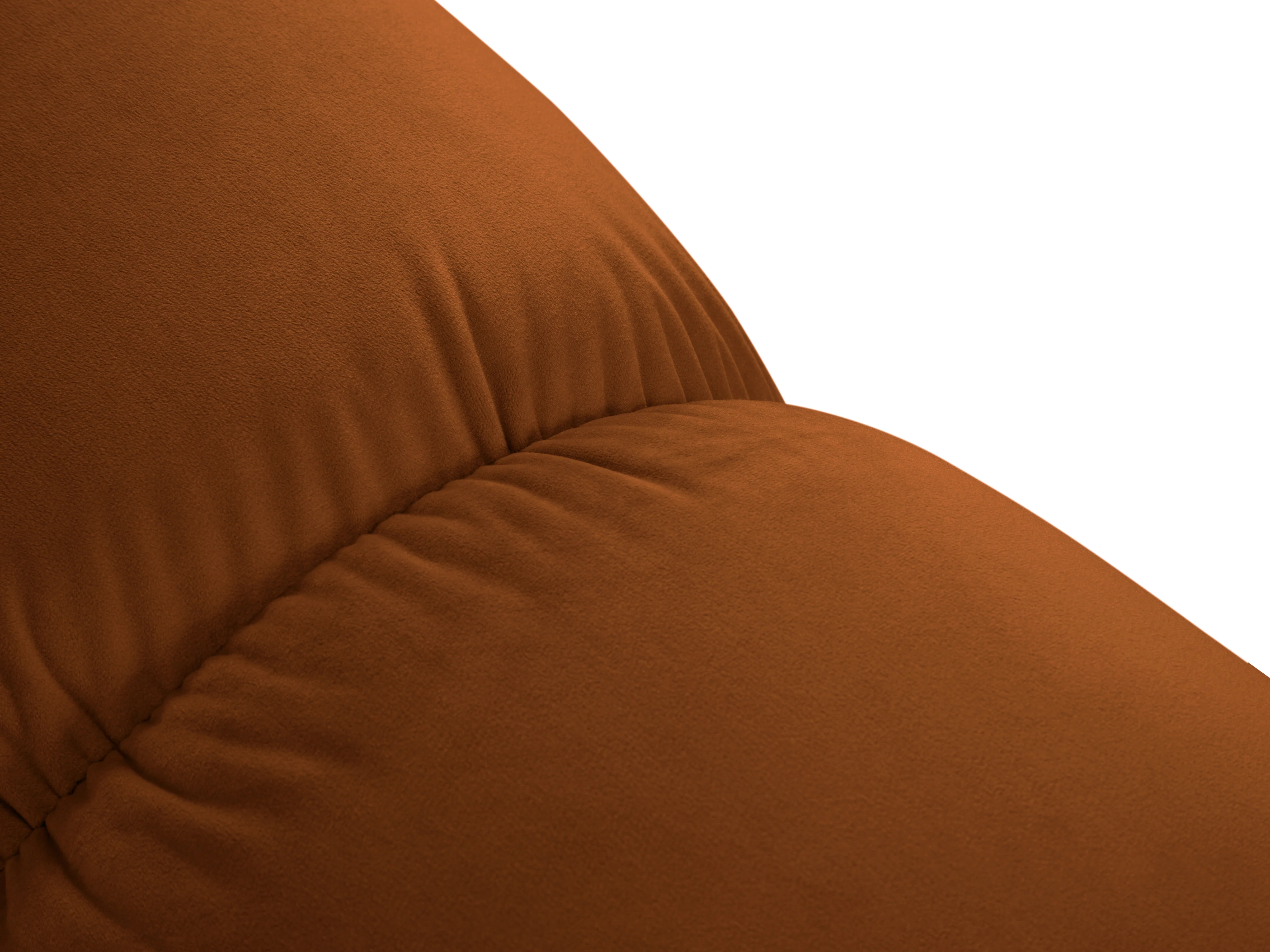 Sofa aksamitna 3-osobowa CORTINA ceglany - Image 5