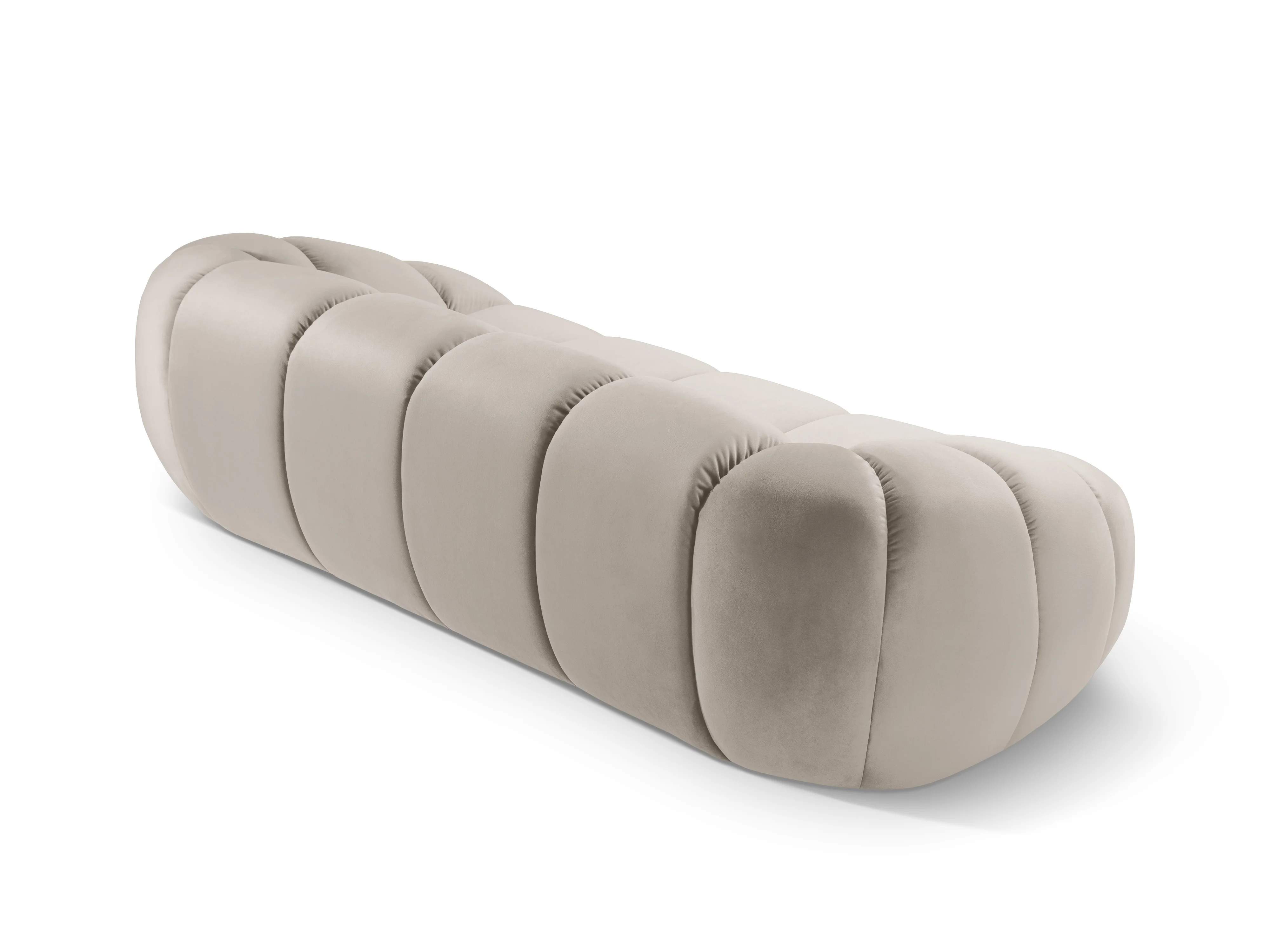 Sofa aksamitna 3-osobowa DIANA beżowy - Image 4