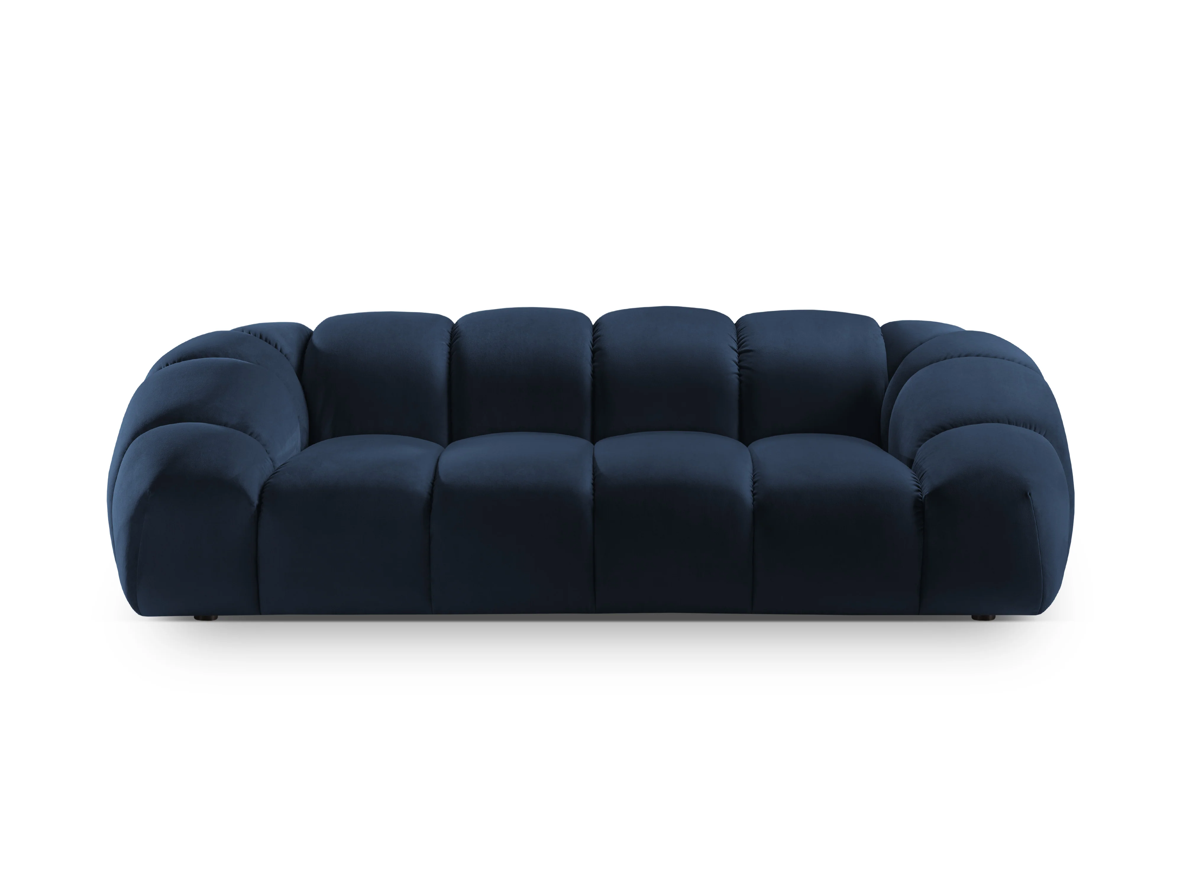 Sofa aksamitna 3-osobowa DIANA granat królewski - Image 3