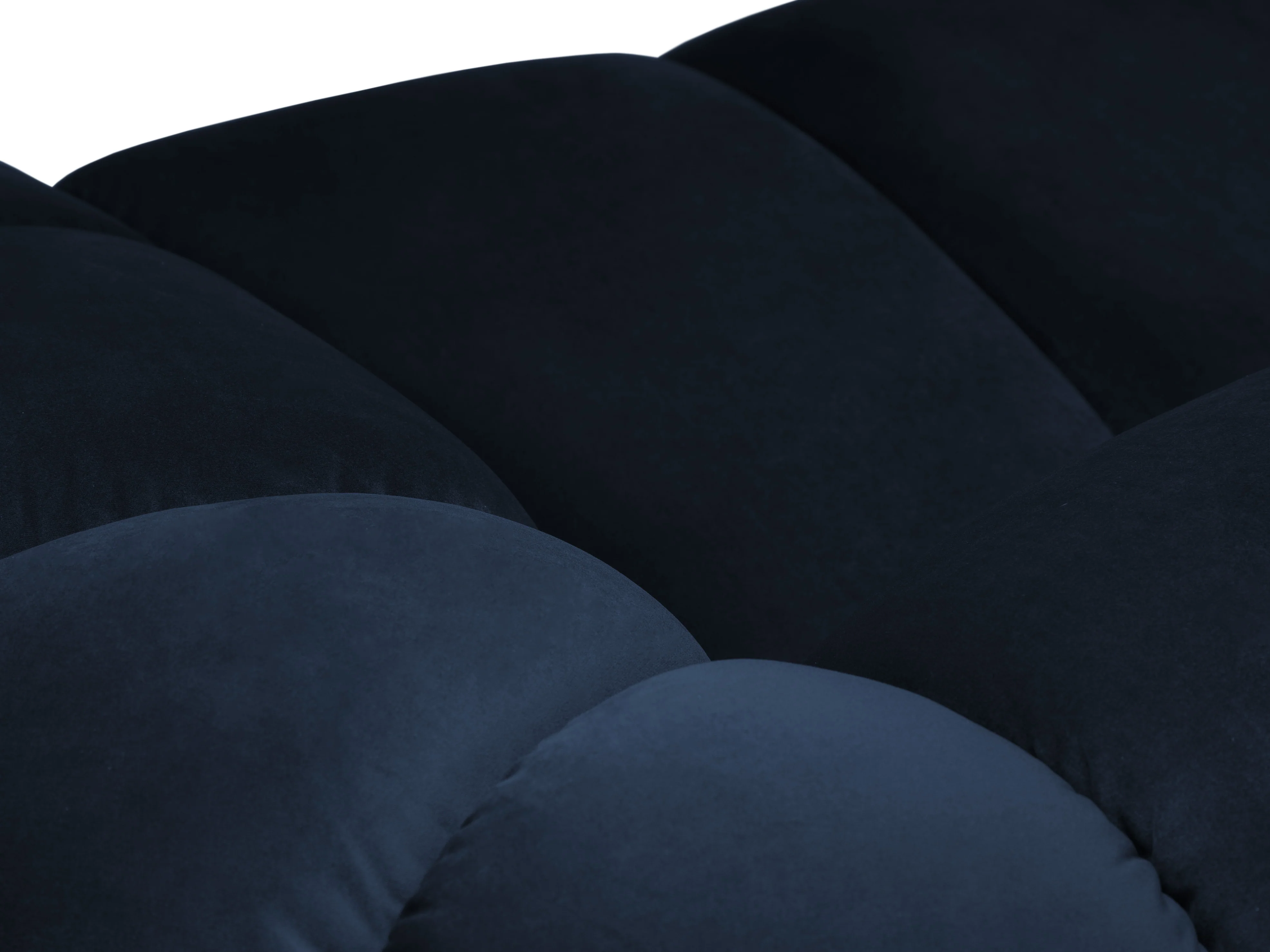 Sofa aksamitna 3-osobowa DIANA granat królewski - Image 5