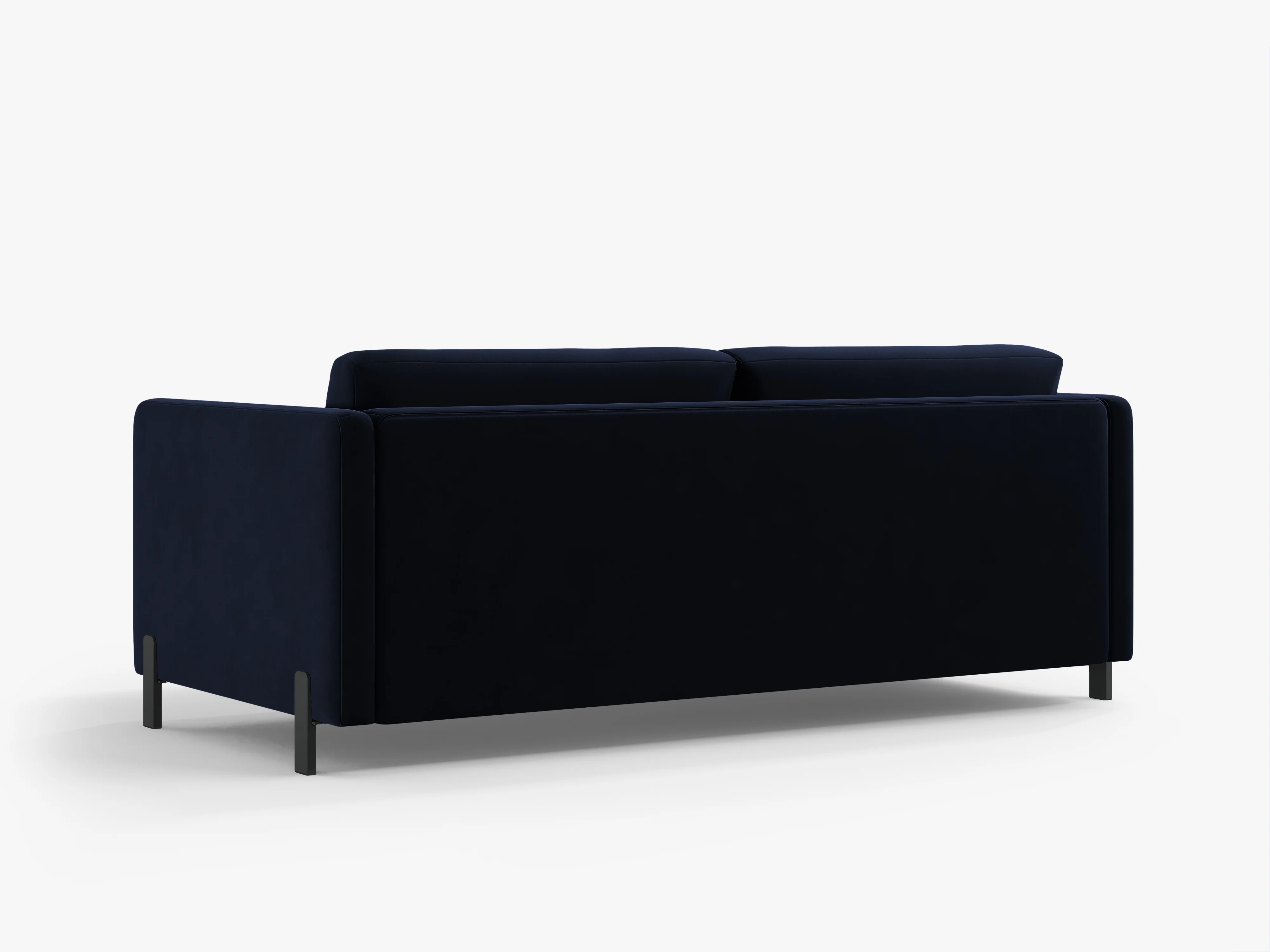 Sofa aksamitna 3-osobowa z funkcją spania GLORIA granat królewski - Image 4
