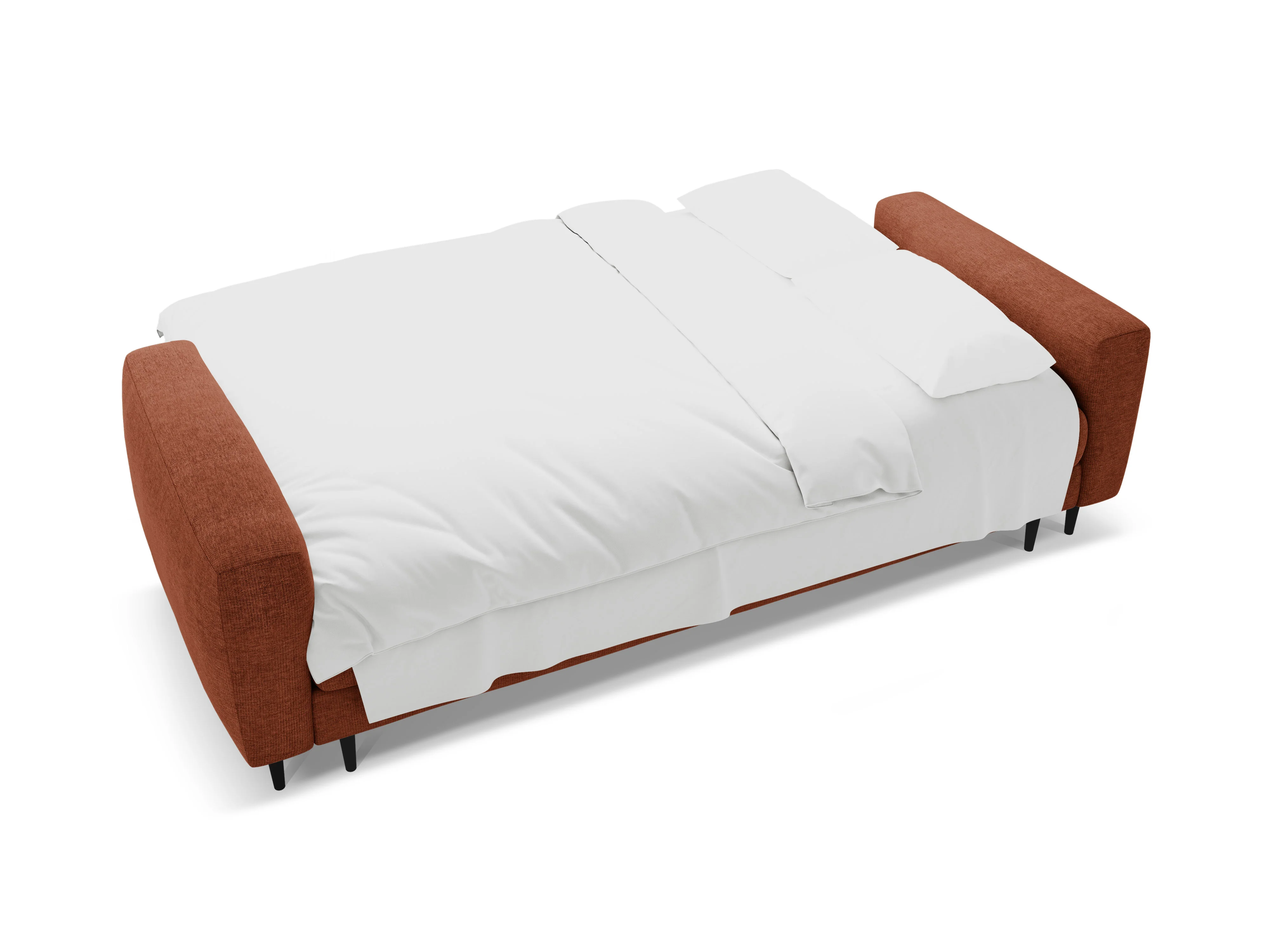 Sofa 3-osobowa z funkcją spania BEMY koralowy - Image 5