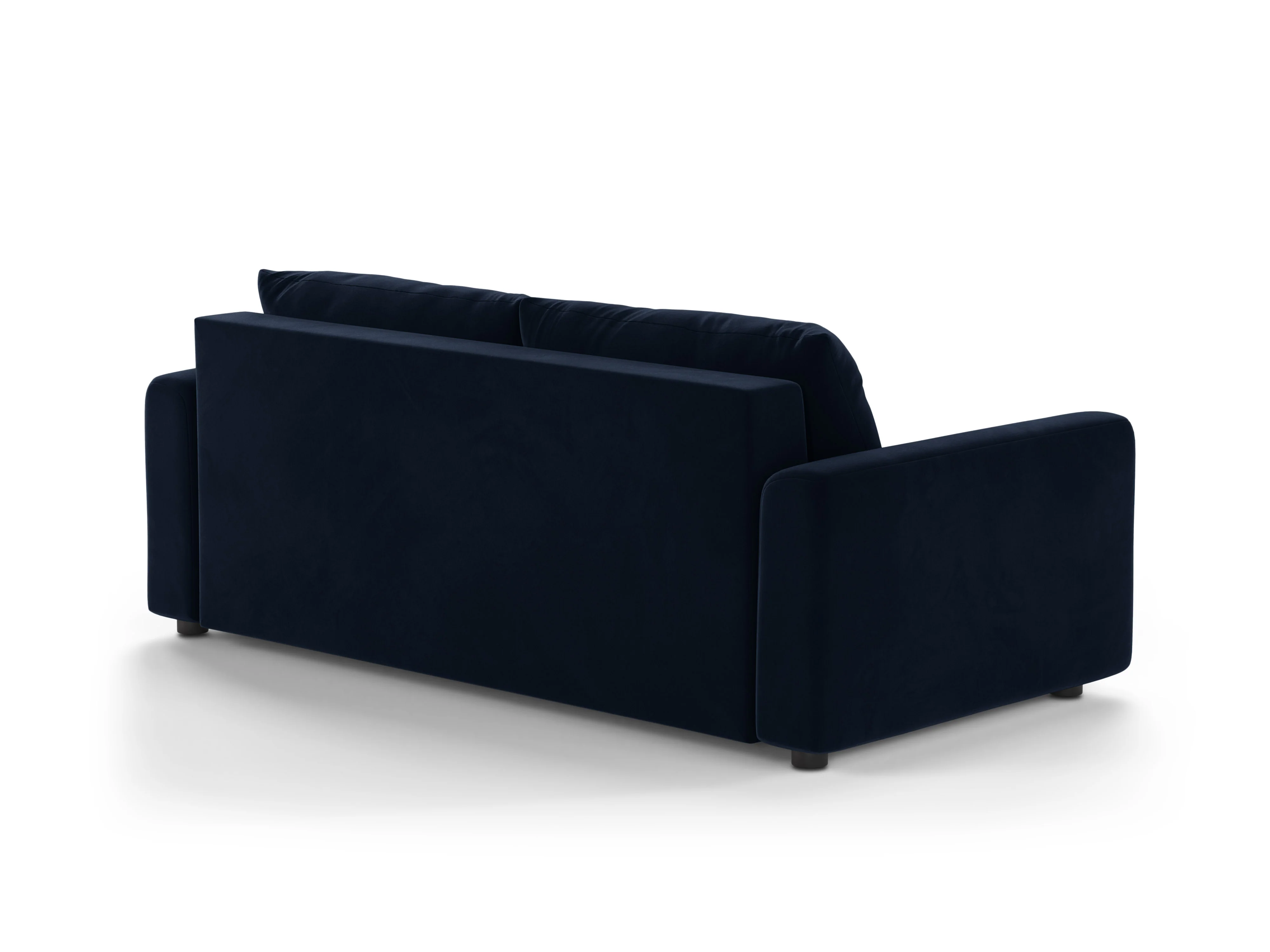 Sofa aksamitna 3-osobowa z funkcją spania DAVID królewski niebieski - Image 3