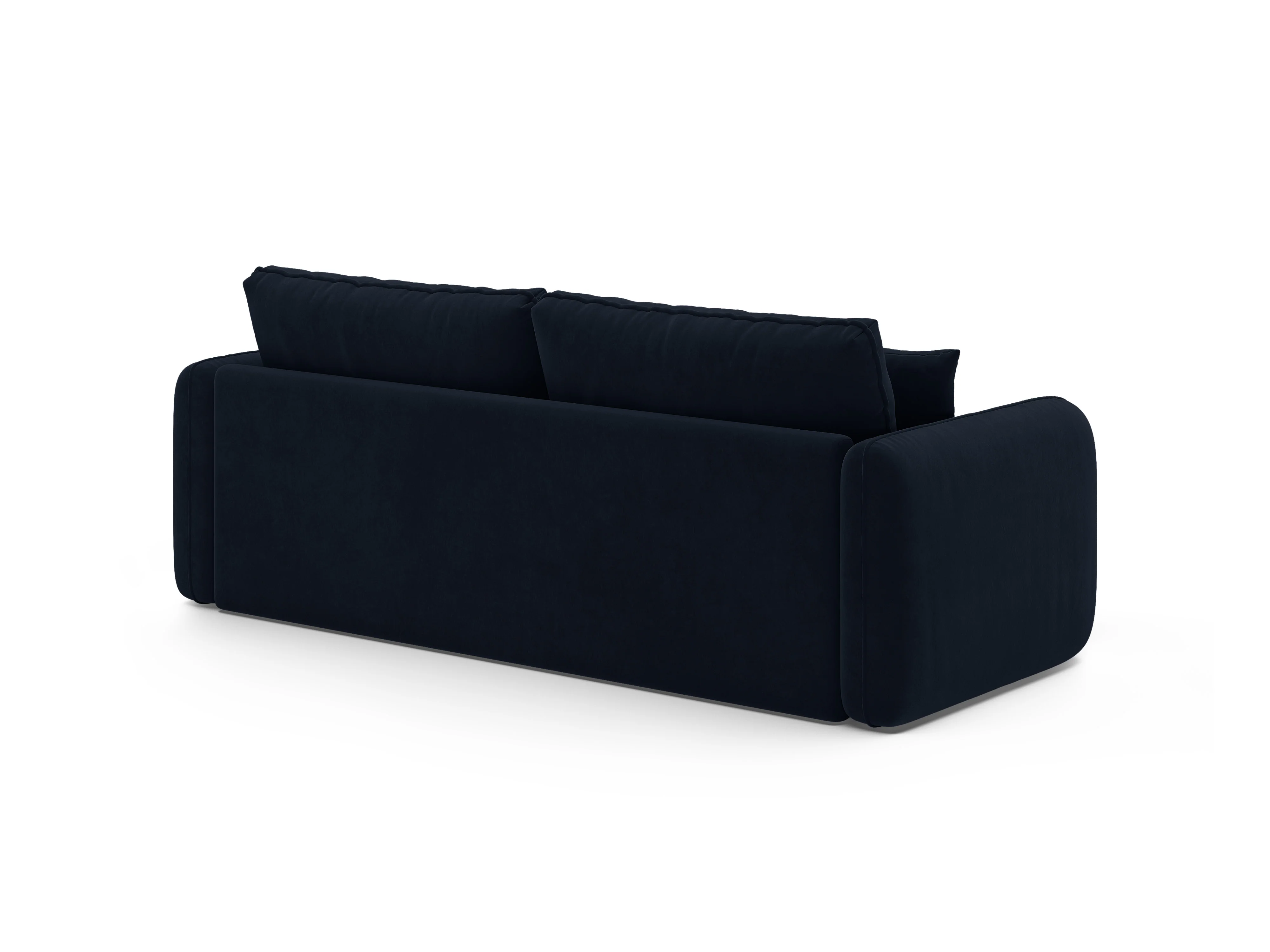 Sofa aksamitna 3-osobowa z funkcją spania DORMI królewski niebieski - Image 5