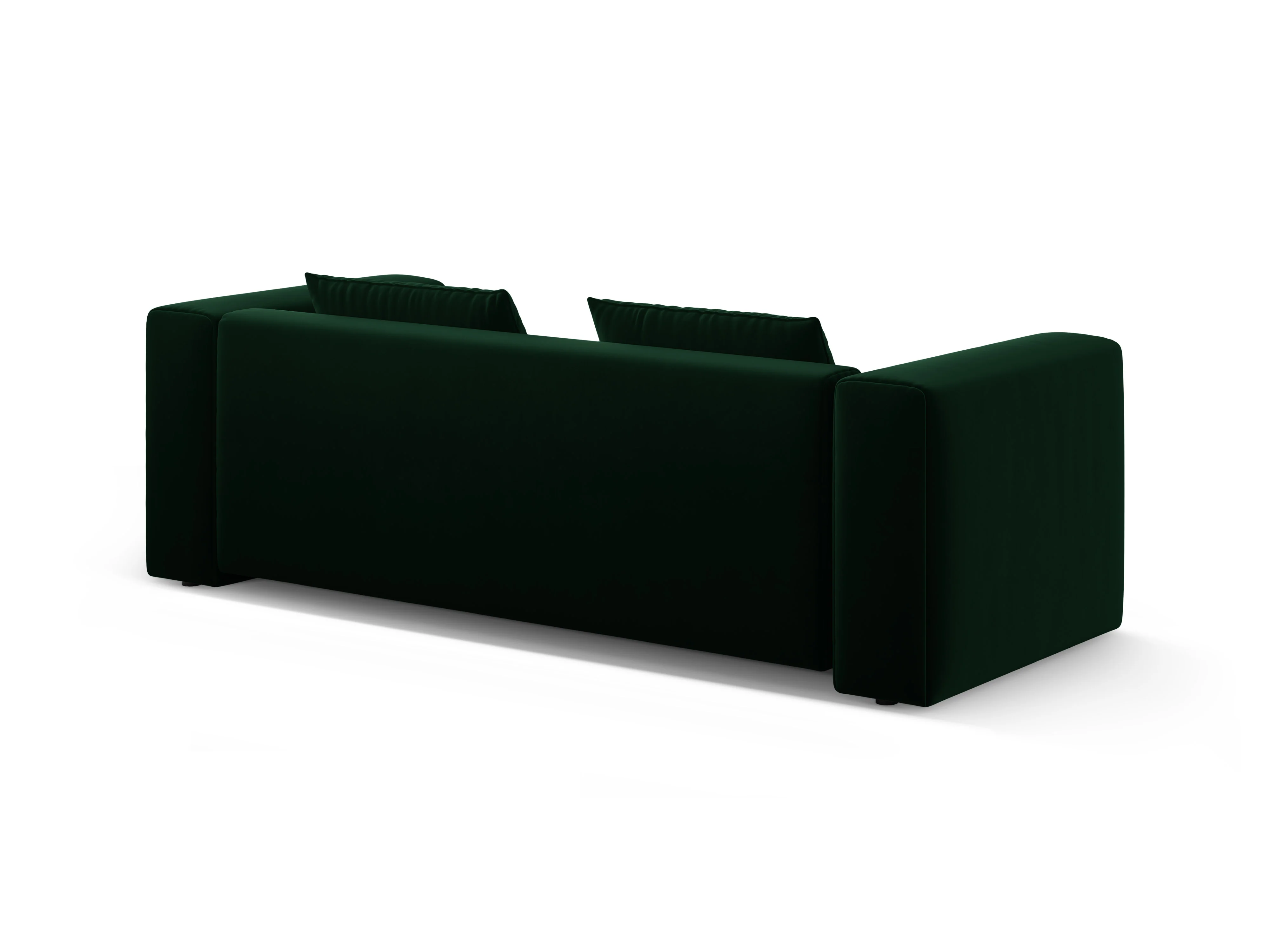 Sofa aksamitna 3-osobowa z funkcją spania VERONA butelkowy zielony - Image 6