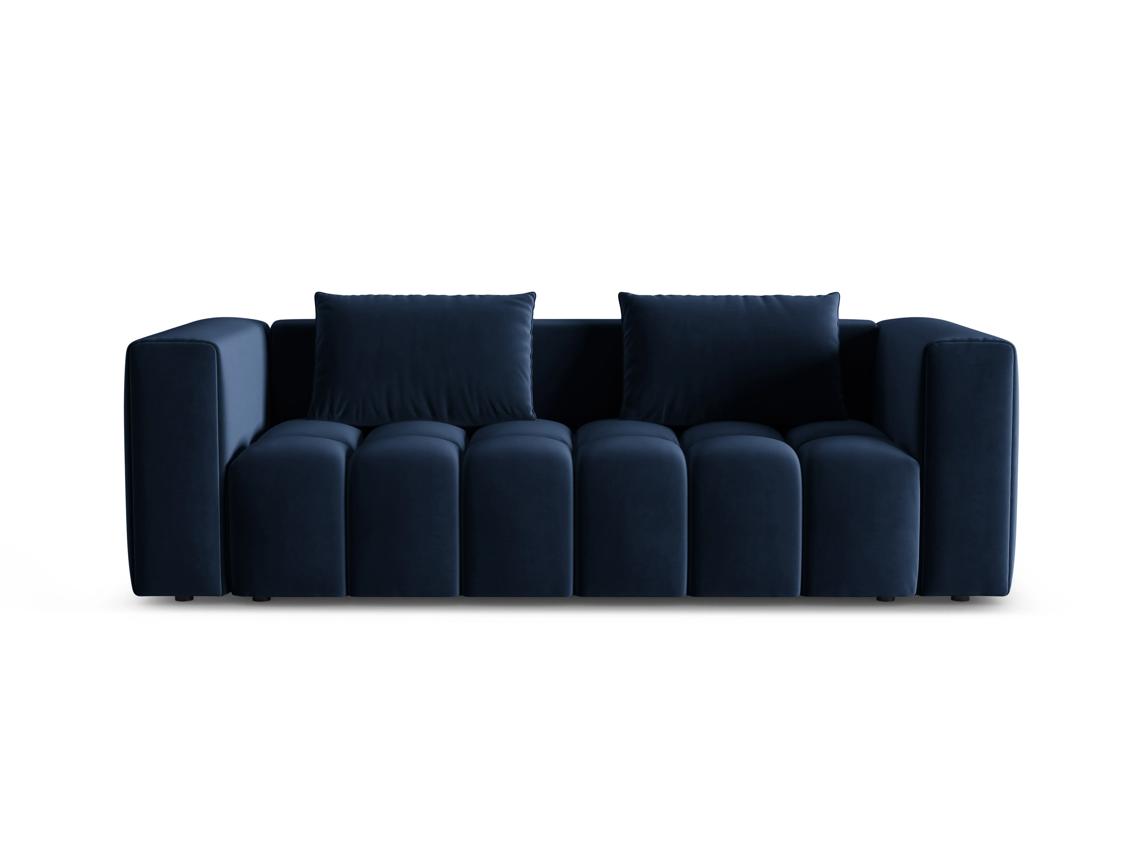 Sofa aksamitna 3-osobowa z funkcją spania VERONA królewski niebieski - Image 3