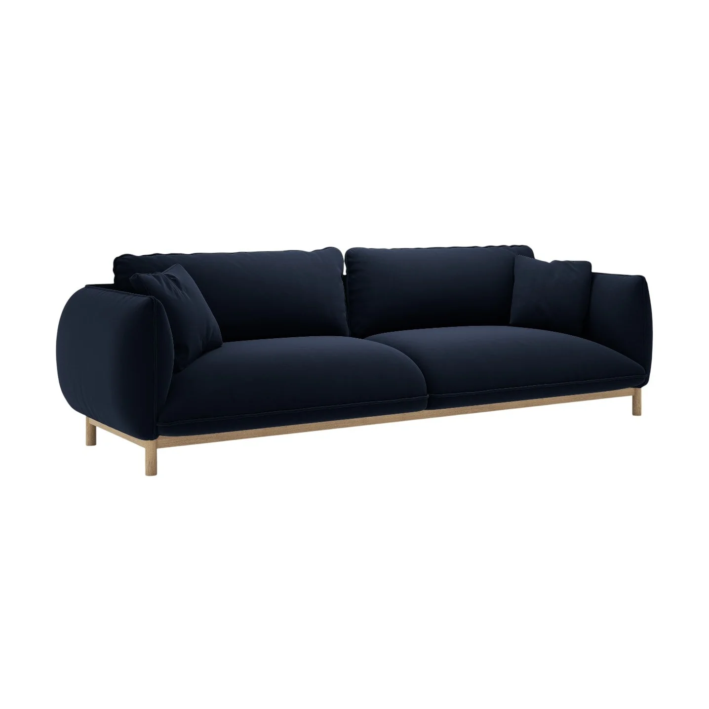Sofa aksamitna 4-osobowa ADA granat królewski
