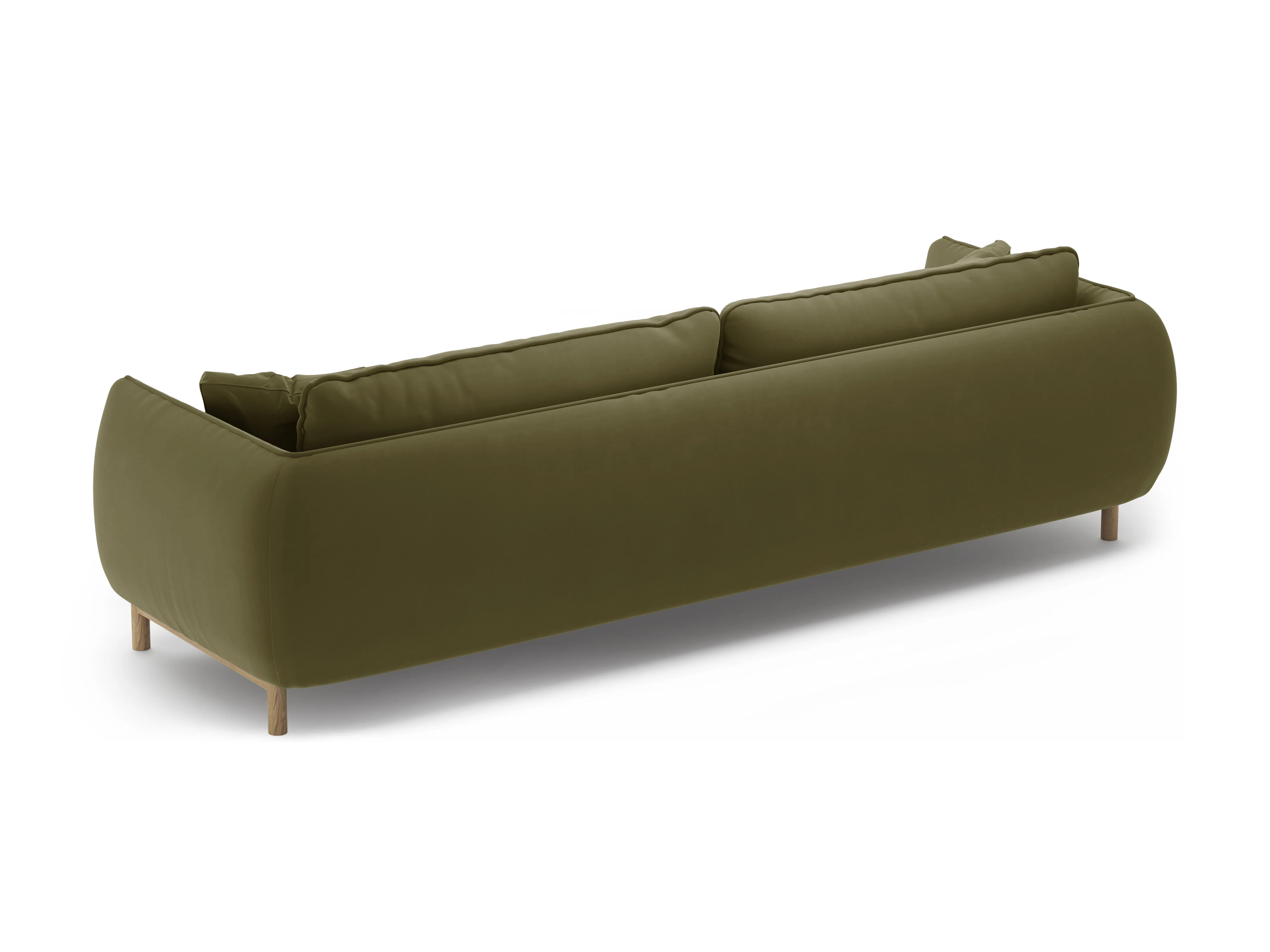 Sofa aksamitna 4-osobowa ADA jasnozielony - Image 4