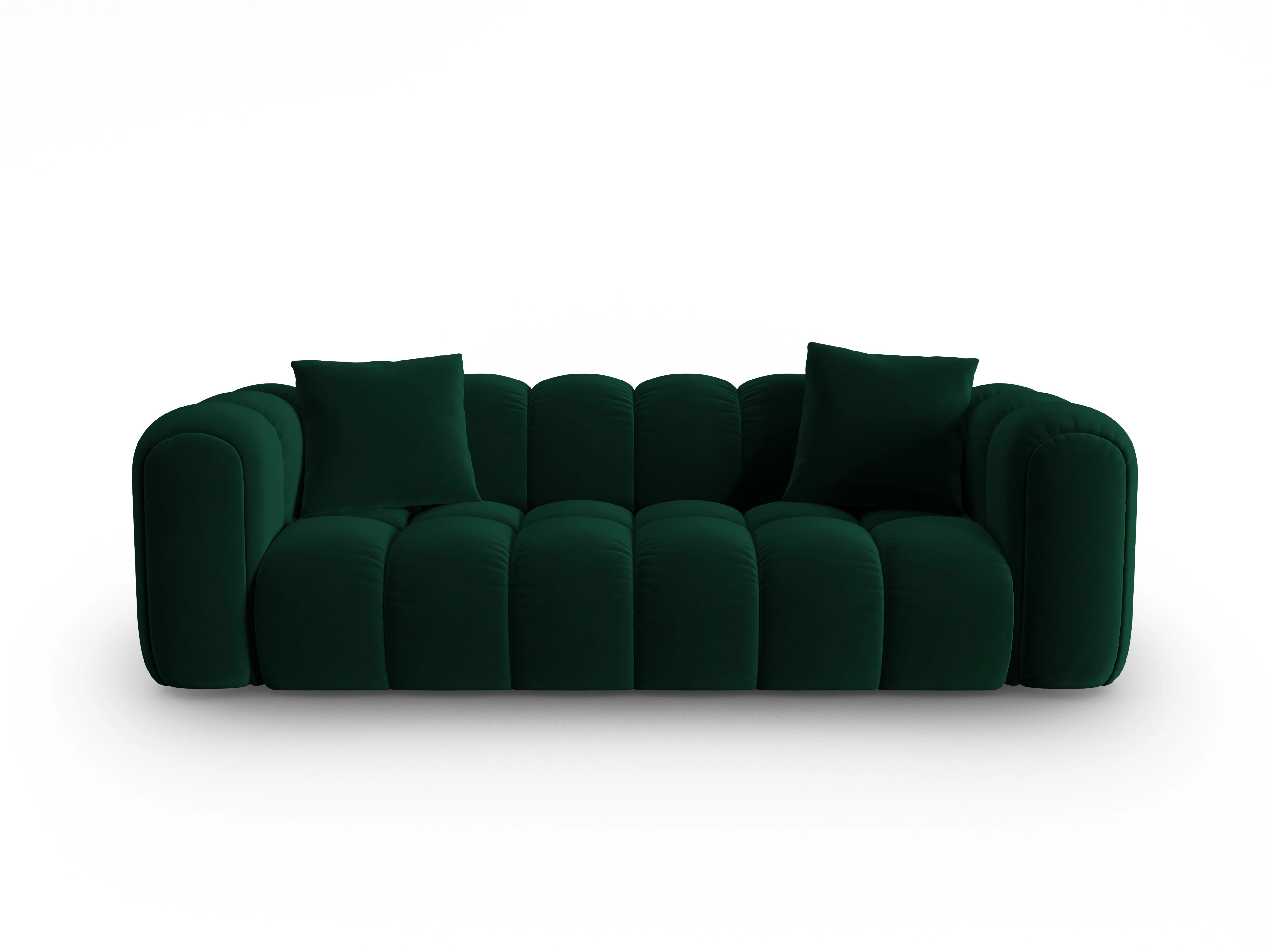 Sofa aksamitna 4-osobowa ASTRO butelkowa zieleń - Image 2