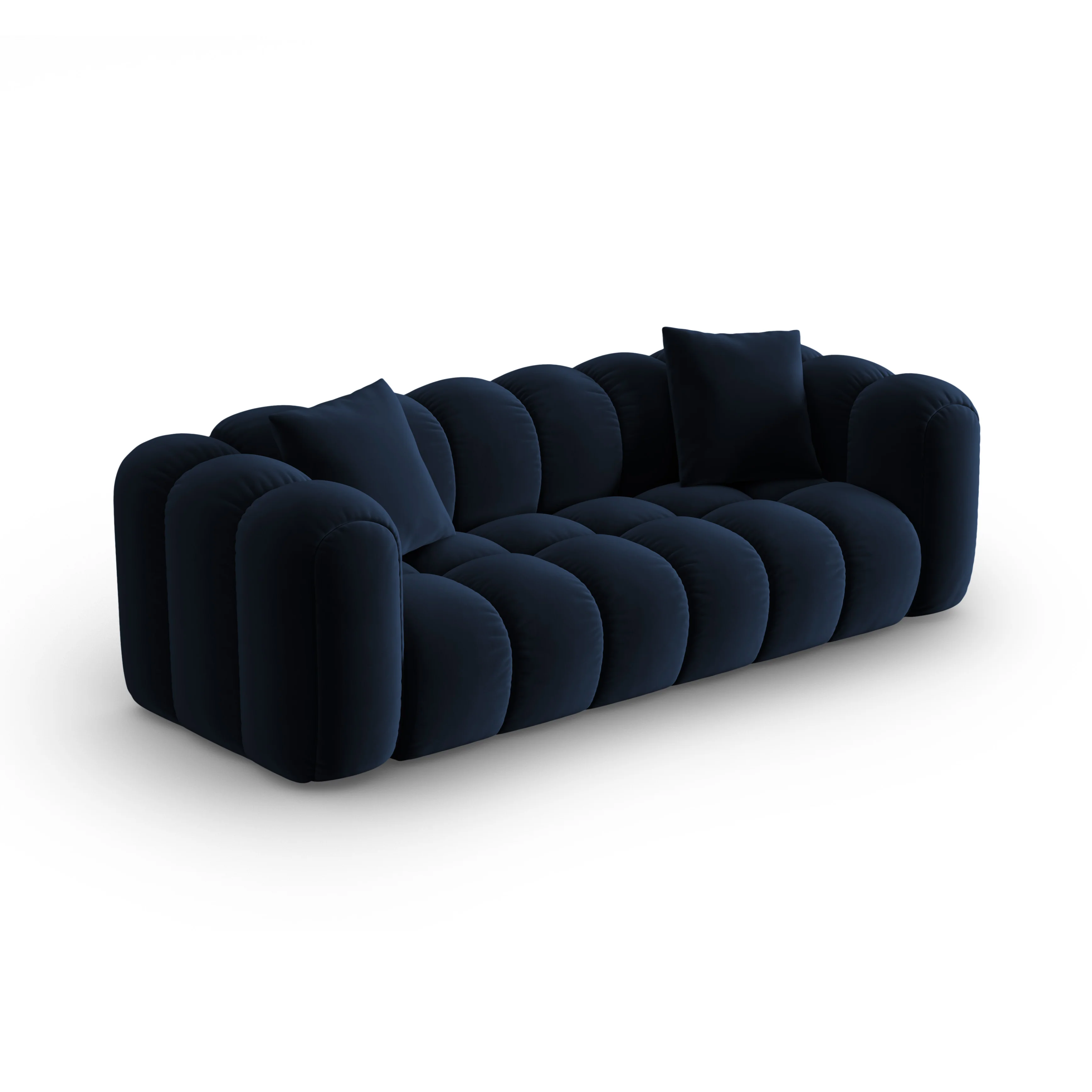 Sofa aksamitna 4-osobowa ASTRO granat królewski