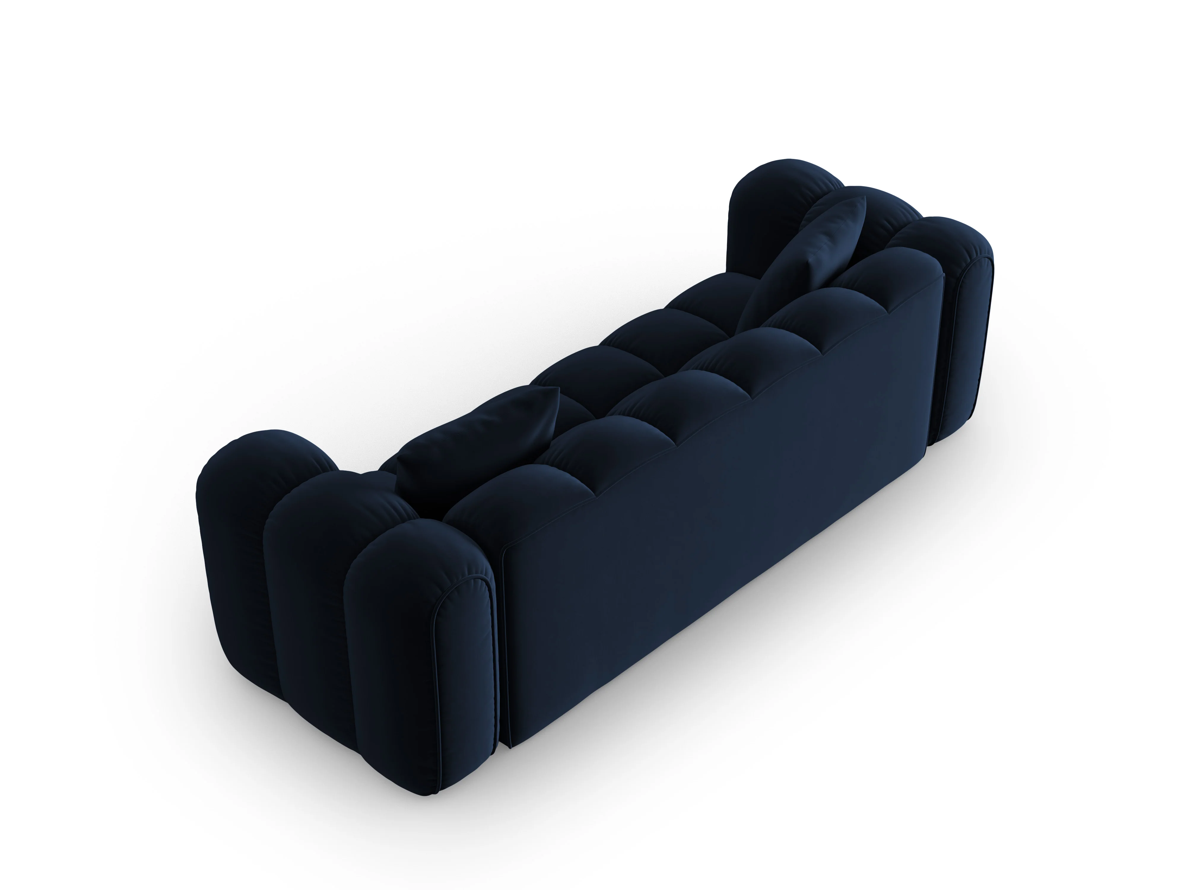 Sofa aksamitna 4-osobowa ASTRO granat królewski - Image 3