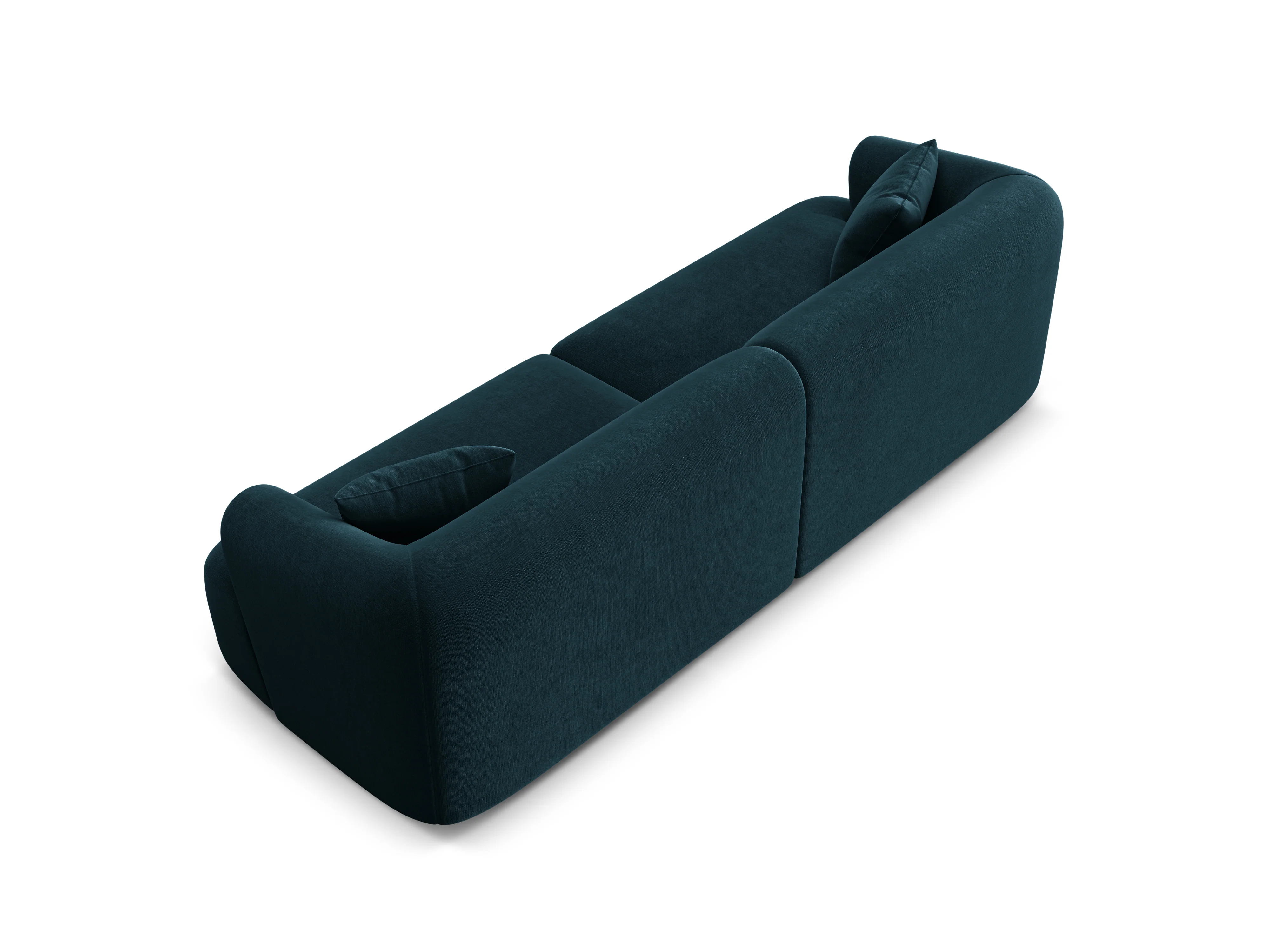 Sofa aksamitna 4-osobowa CAMPI petrol - Image 5