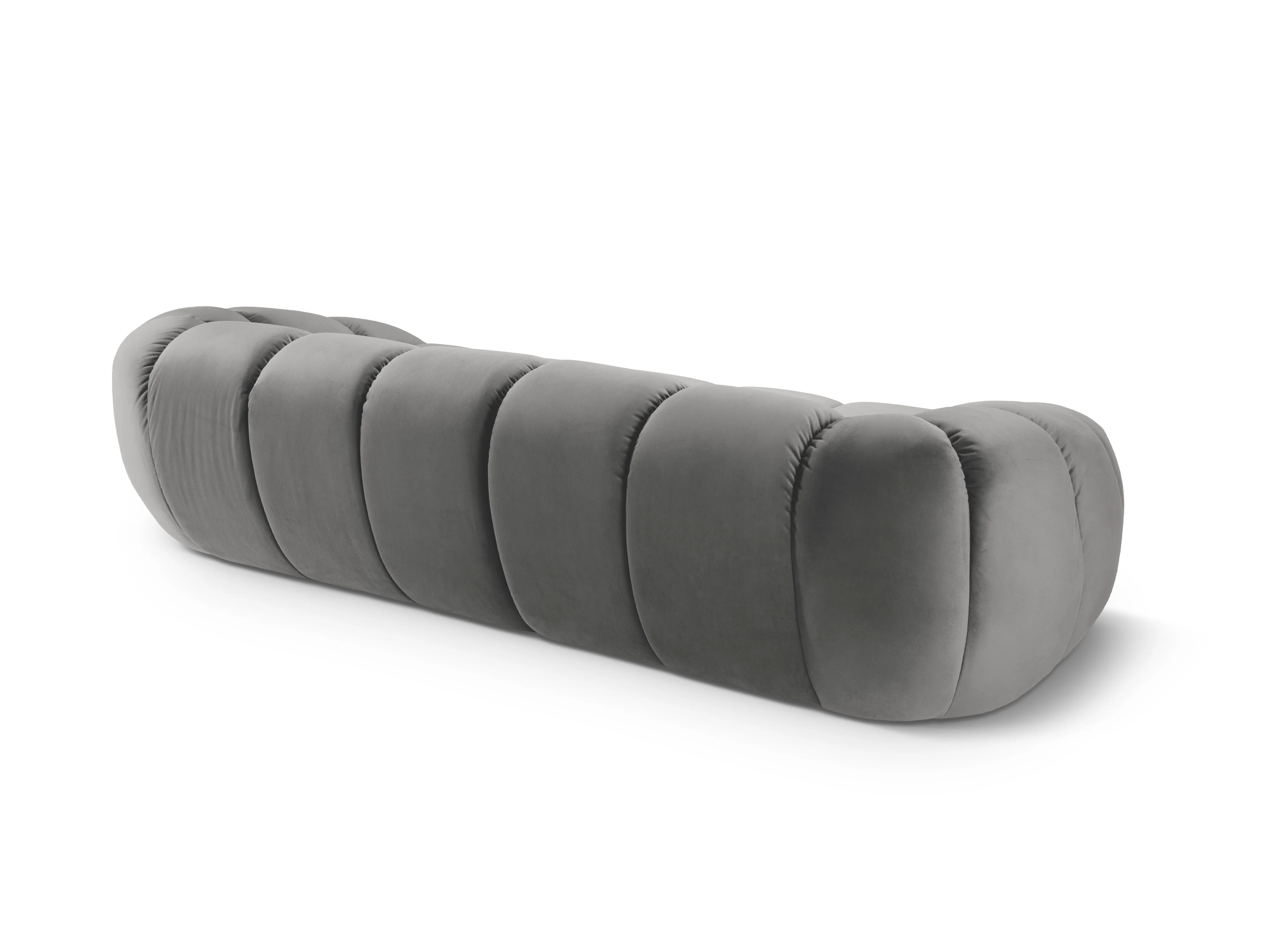Sofa aksamitna 4-osobowa DIANA szary - Image 4