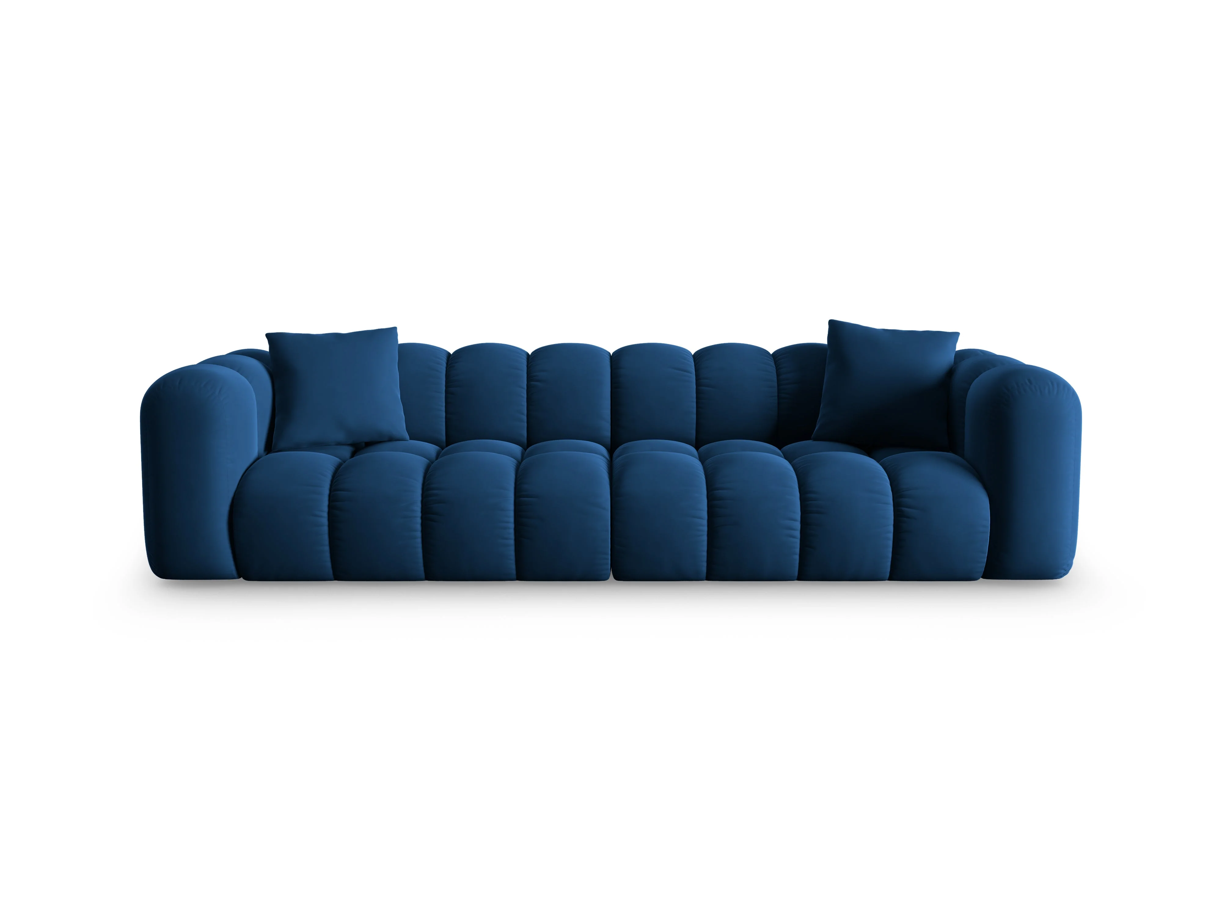 Sofa aksamitna 4-osobowa HALLEY granat królewski - Image 3