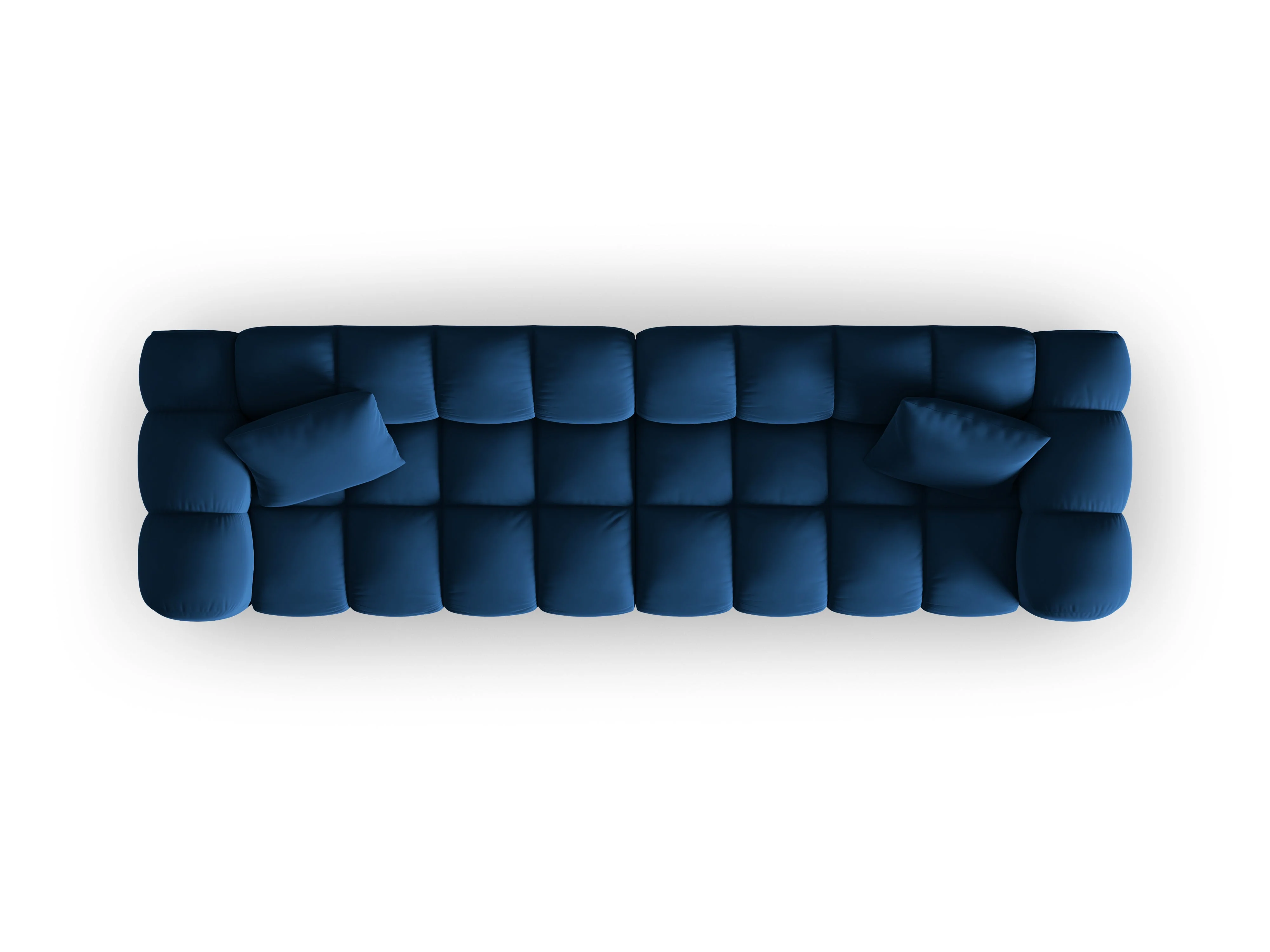 Sofa aksamitna 4-osobowa HALLEY granat królewski - Image 5