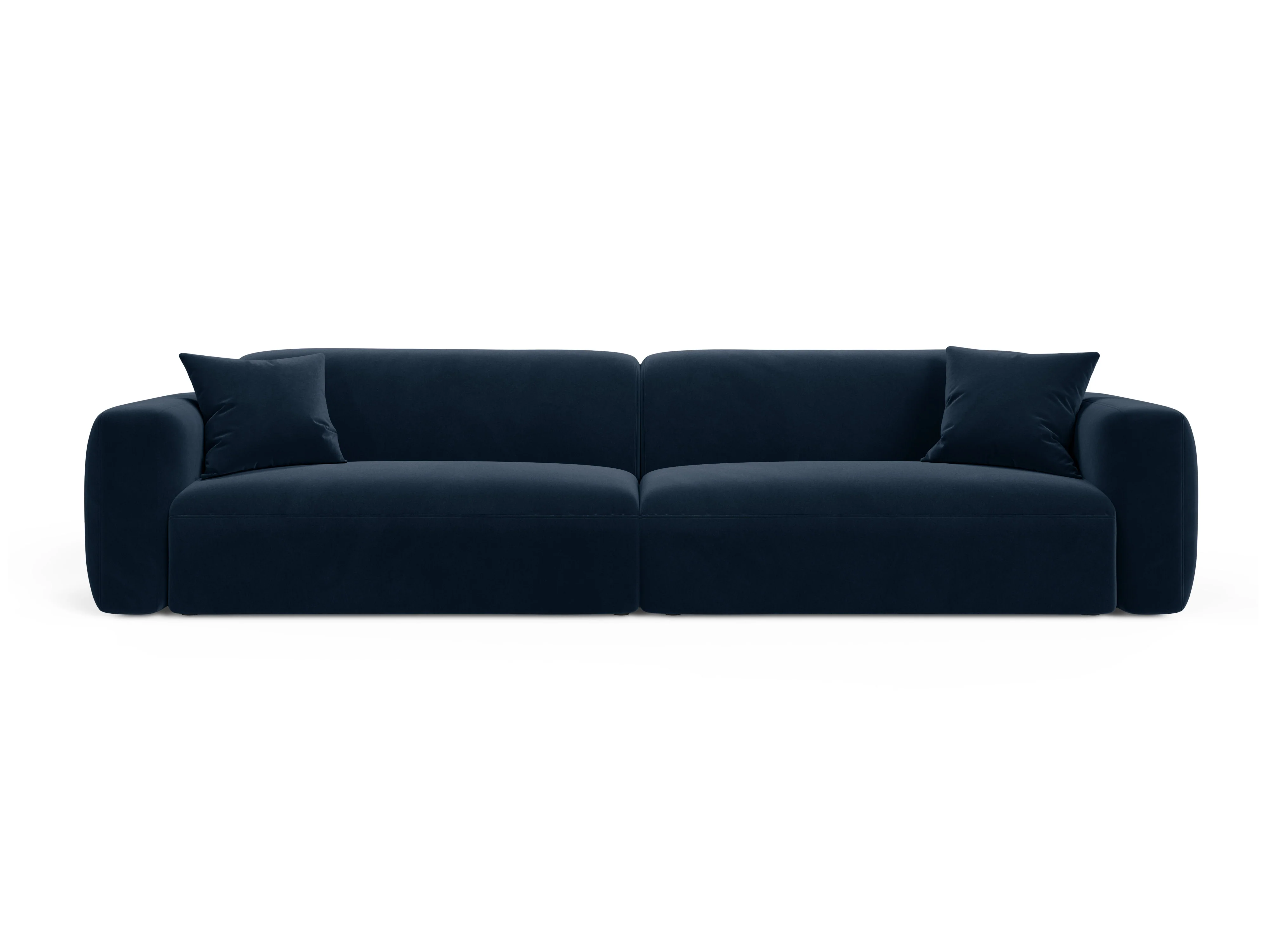 Sofa aksamitna 4-osobowa STRINO granatowy - Image 2