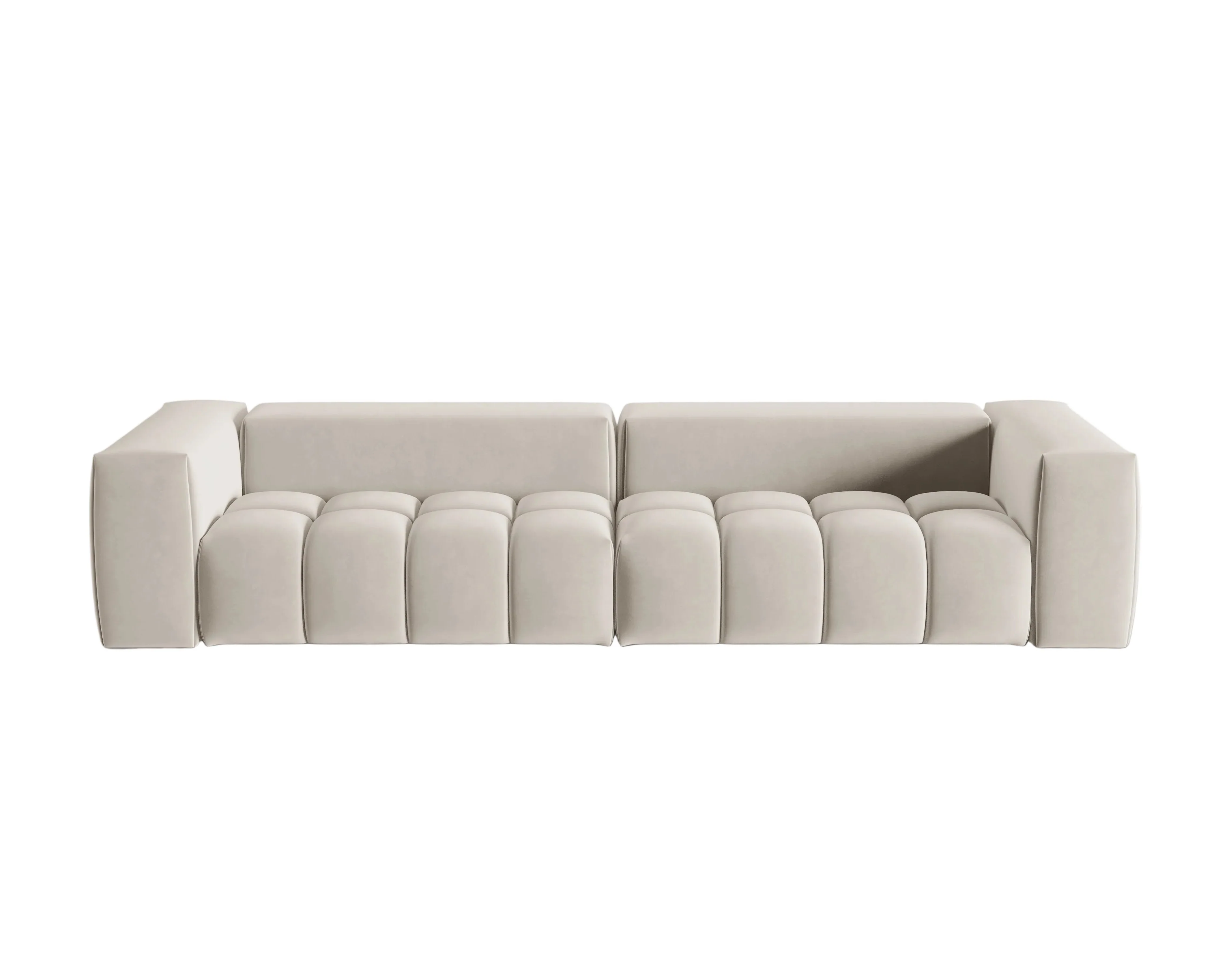 Sofa aksamitna 5-osobowa VERONA ecru