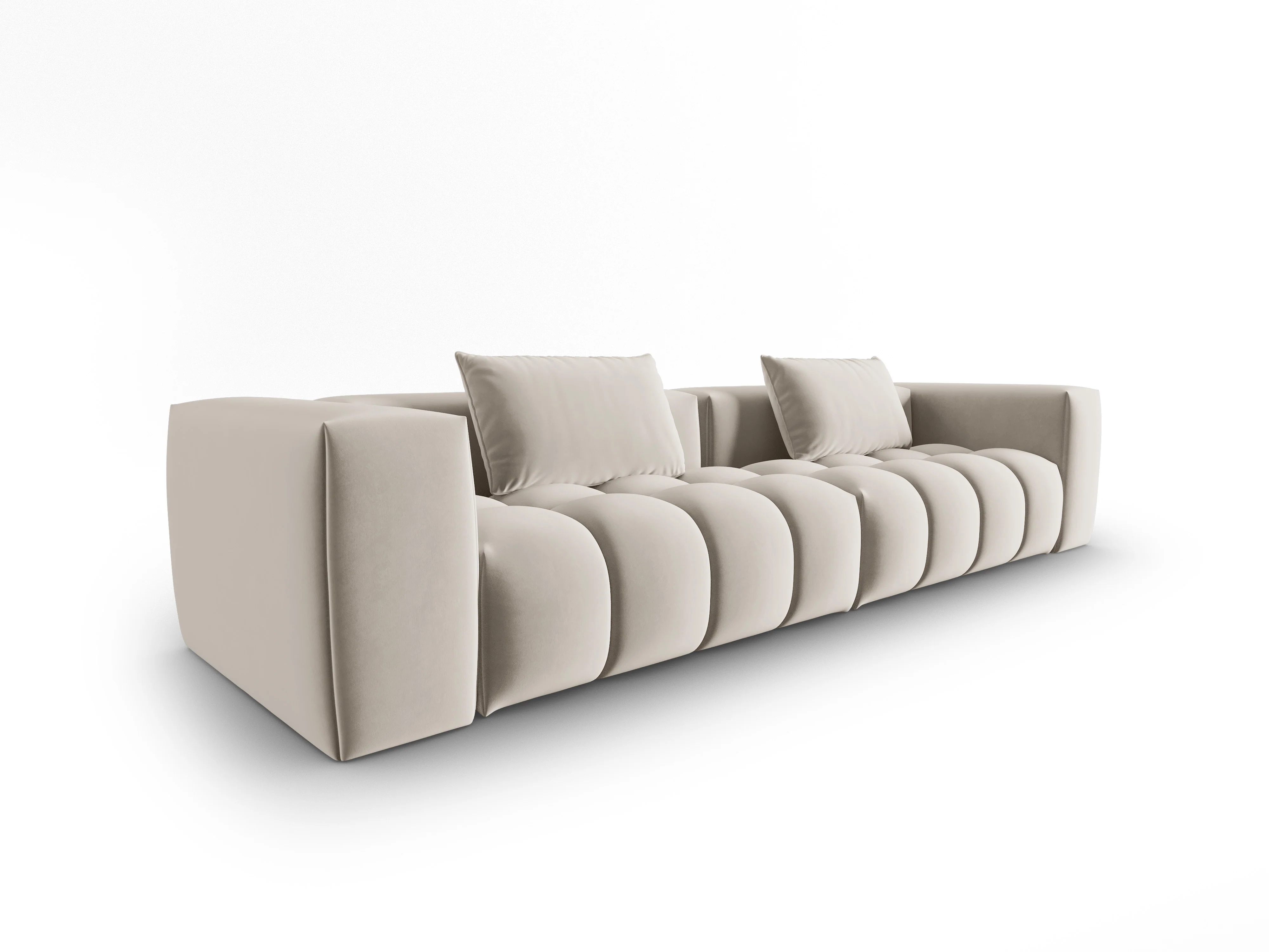 Sofa aksamitna 5-osobowa VERONA ecru - Image 2