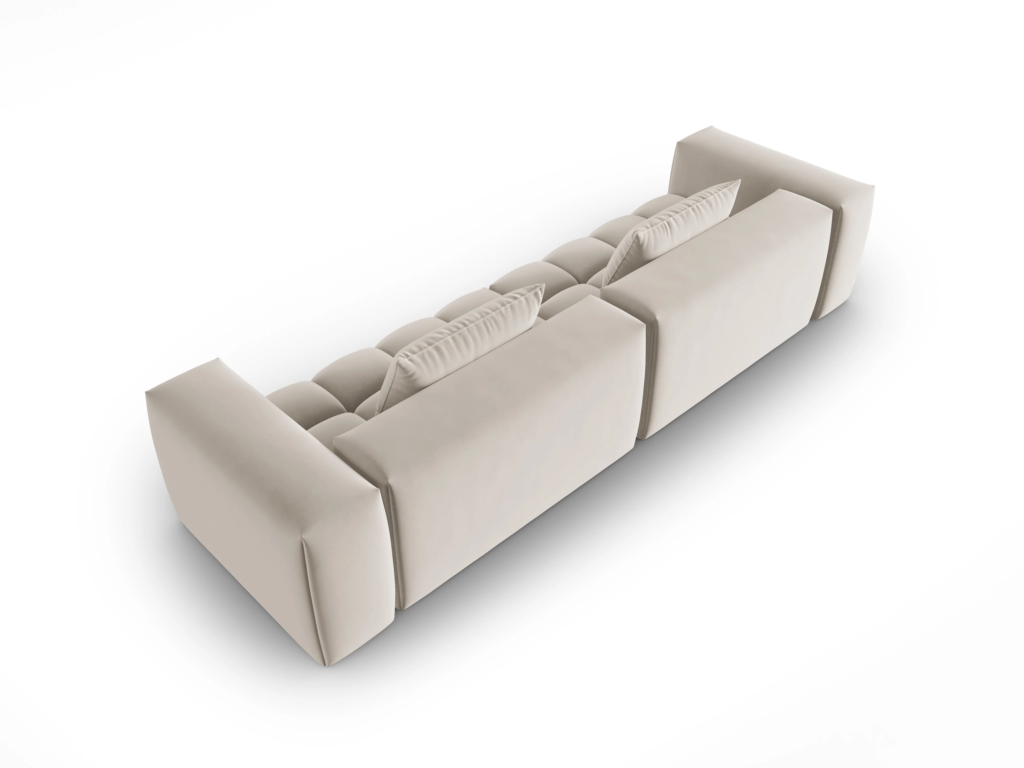 Sofa aksamitna 5-osobowa VERONA ecru - Image 3